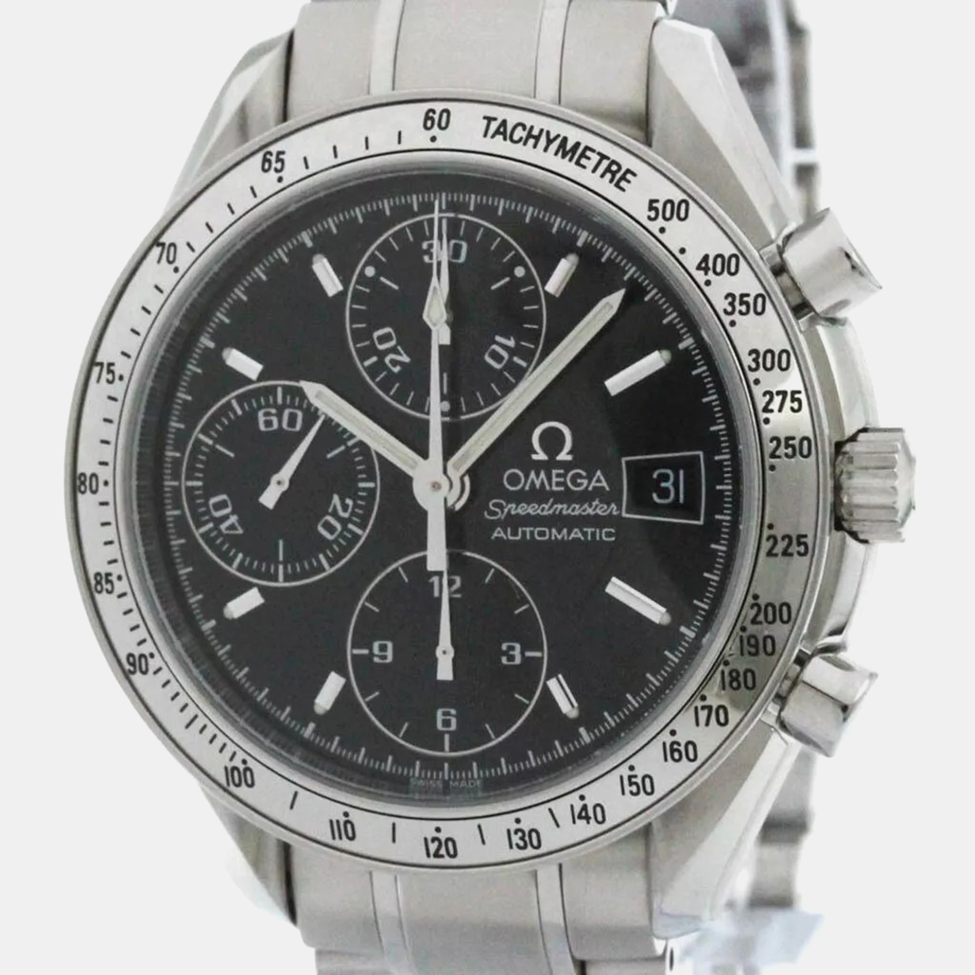 

Omega Speedmaster Date Steel Automatic Men's Watch 39 mm, Black