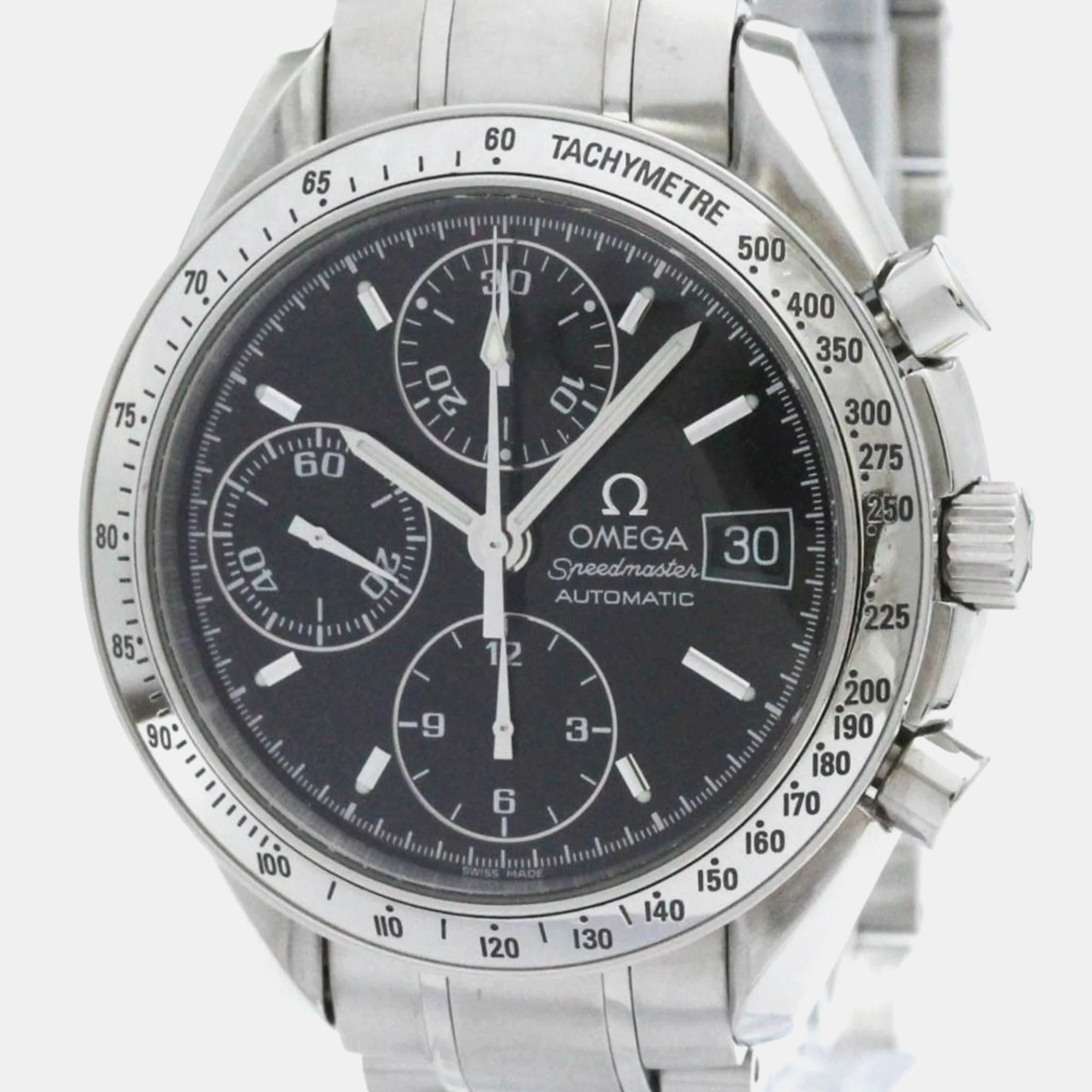 

Omega Speedmaster Date Steel Automatic Men's Watch 39 mm, Black