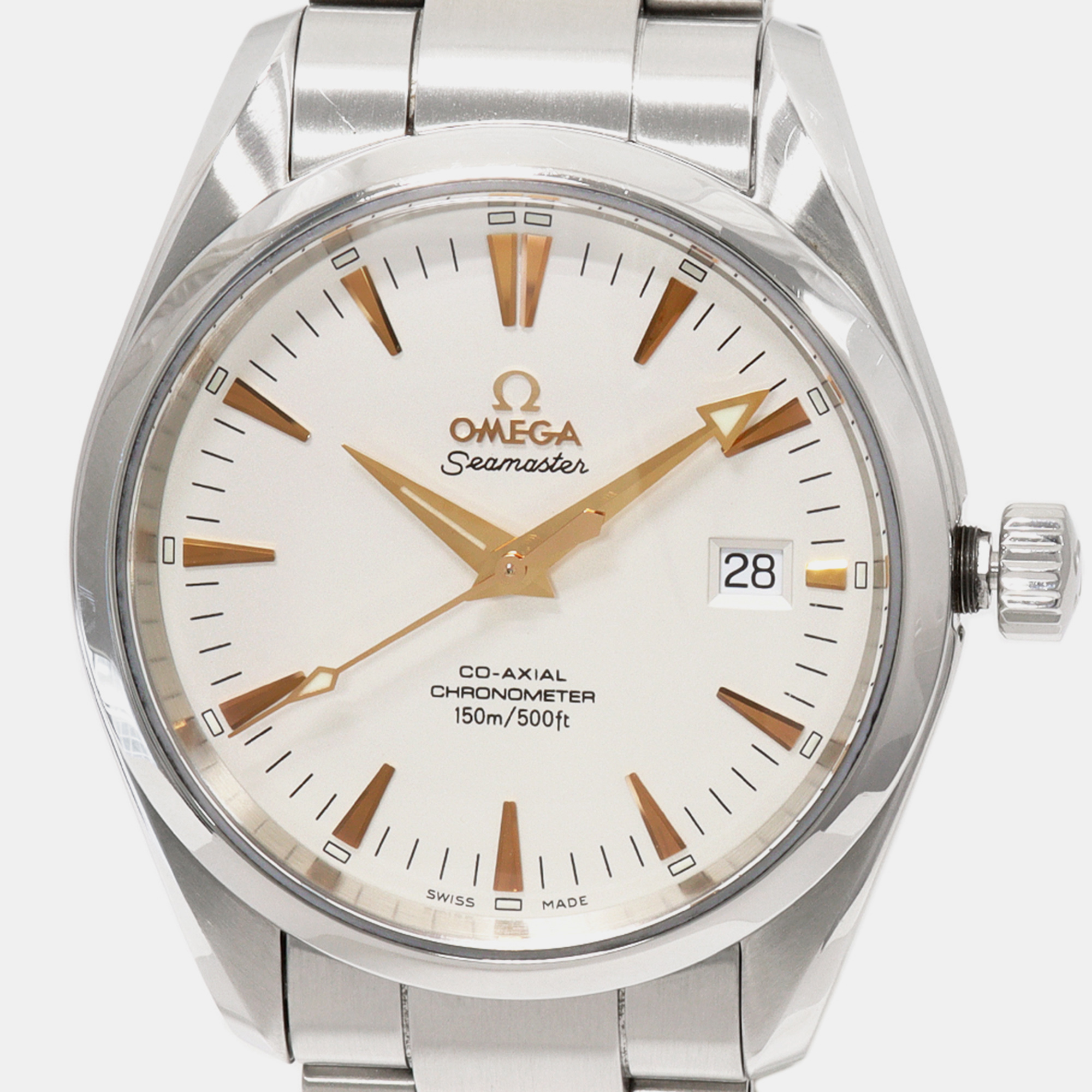 

Omega Silver Stainless Steel Seamaster Aqua Terra 2503.34 Automatic Men's Wristwatch 39 mm