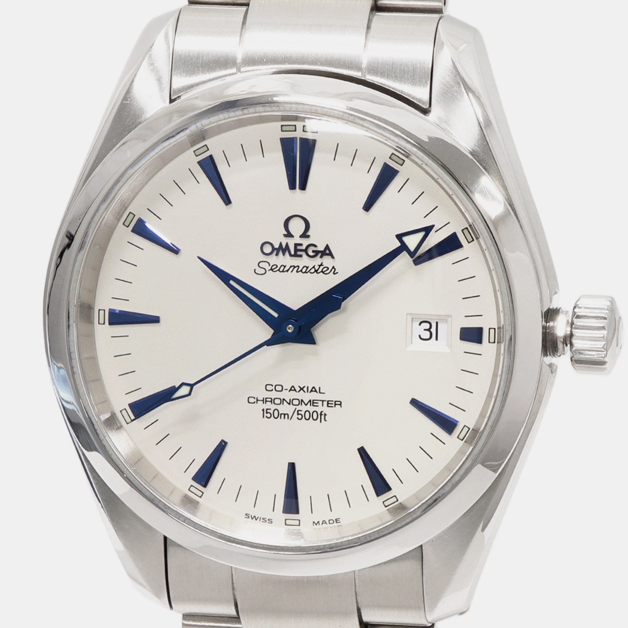 

Omega Silver Stainless Steel Seamaster Aqua Terra 2503.33 Automatic Men's Wristwatch 39 mm