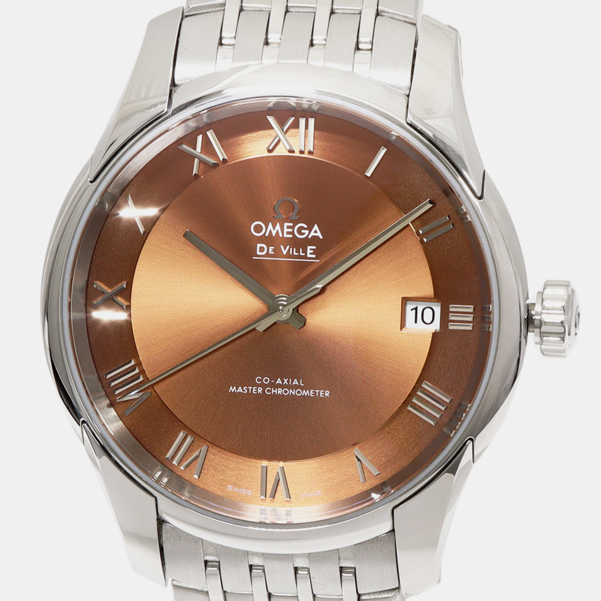 

Omega Bronze Stainless Steel De Ville 433.10.41.21.10.001 Automatic Men's Wristwatch 41 mm, Brown