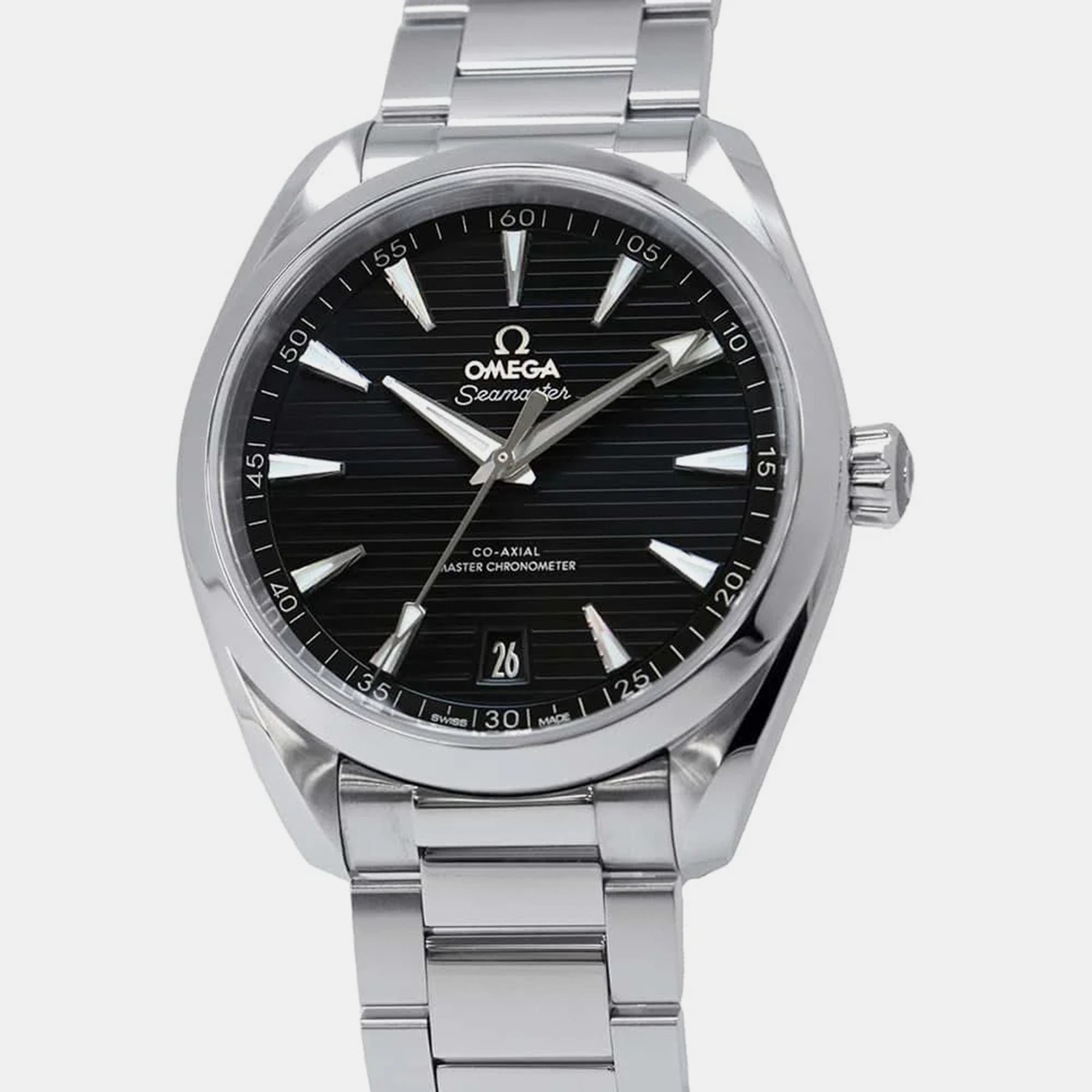 

Omega Black Dial Stainless Steel Seamaster Aqua Terra 150M W41mm