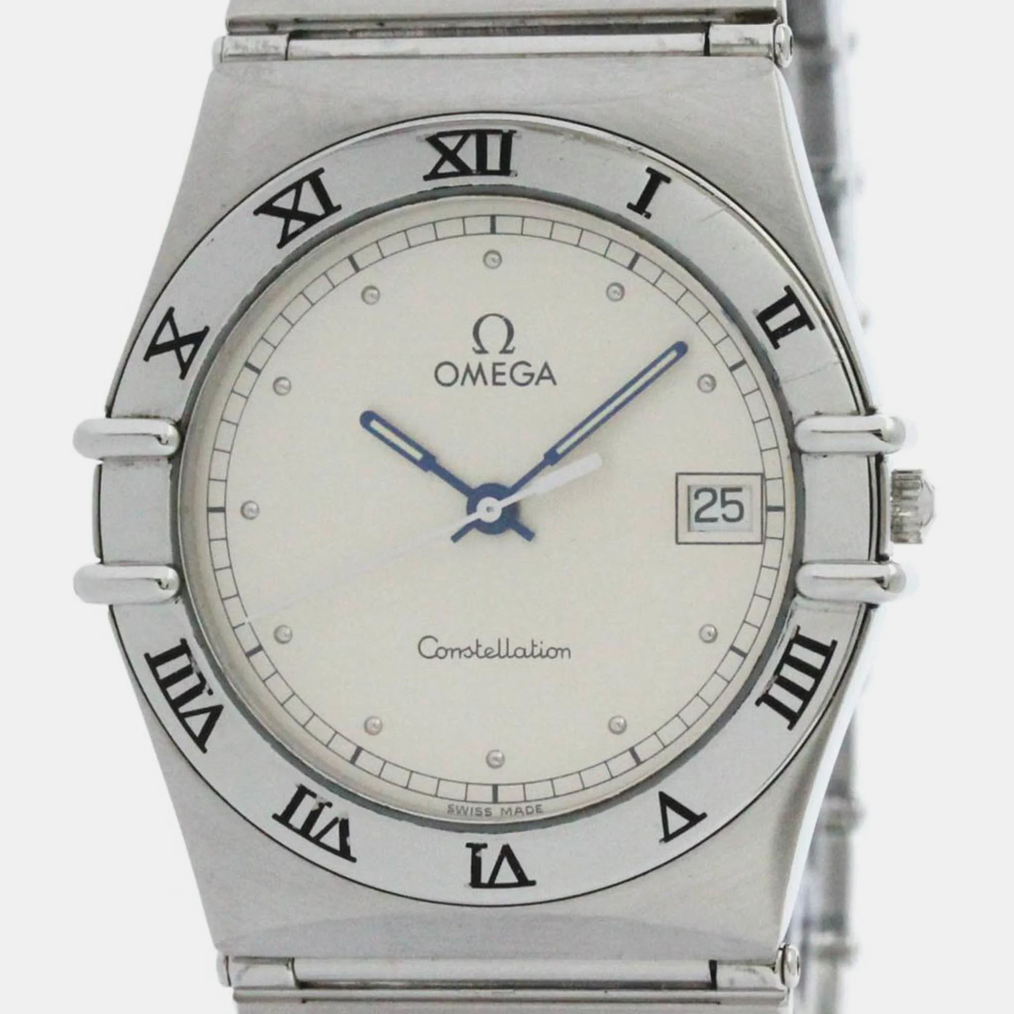 

Omega Stainless Steel Constellation Quartz Men's Watch 33 mm, Silver