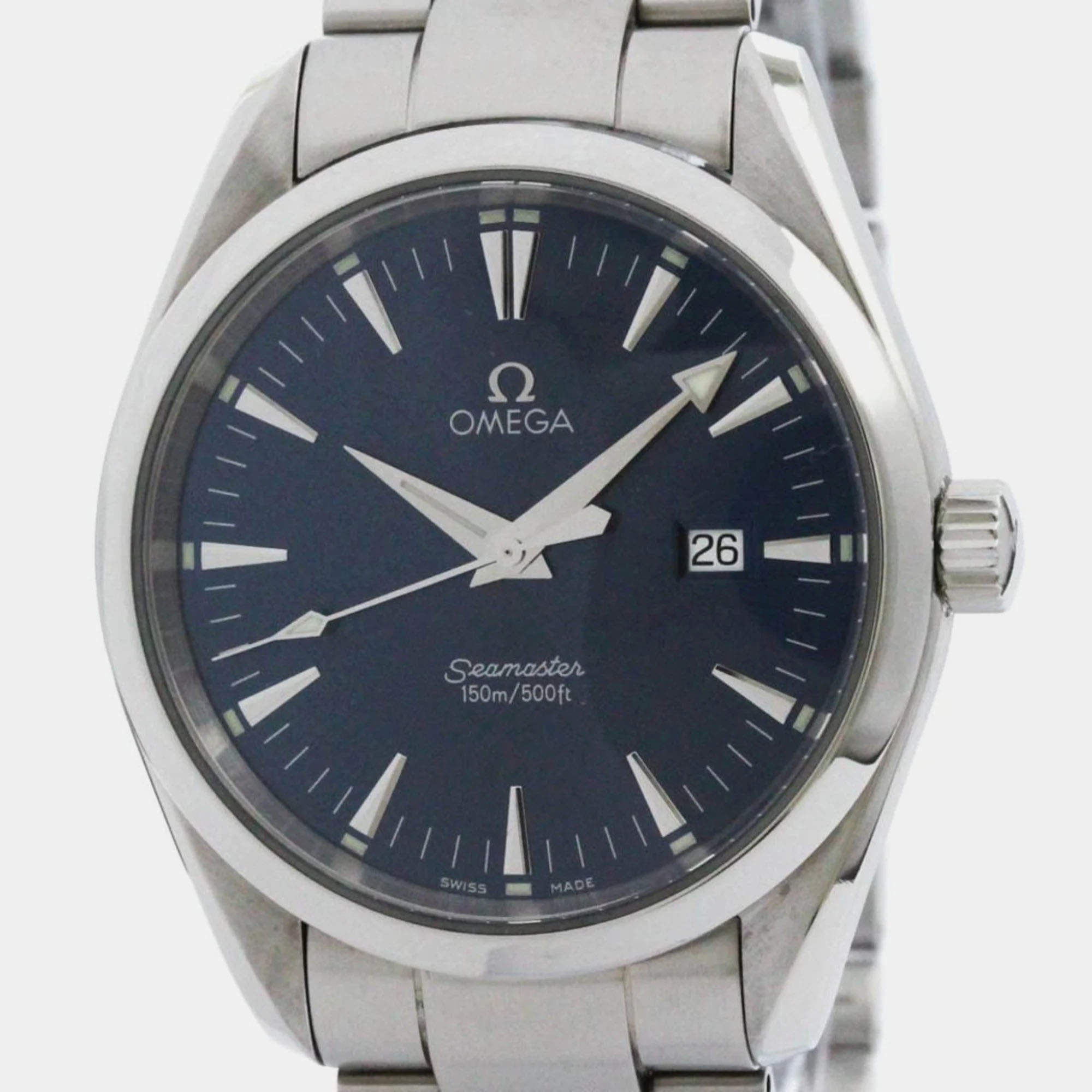 

Omega Seamaster Aqua Terra Steel Quartz Men's Watch 39 mm, Blue