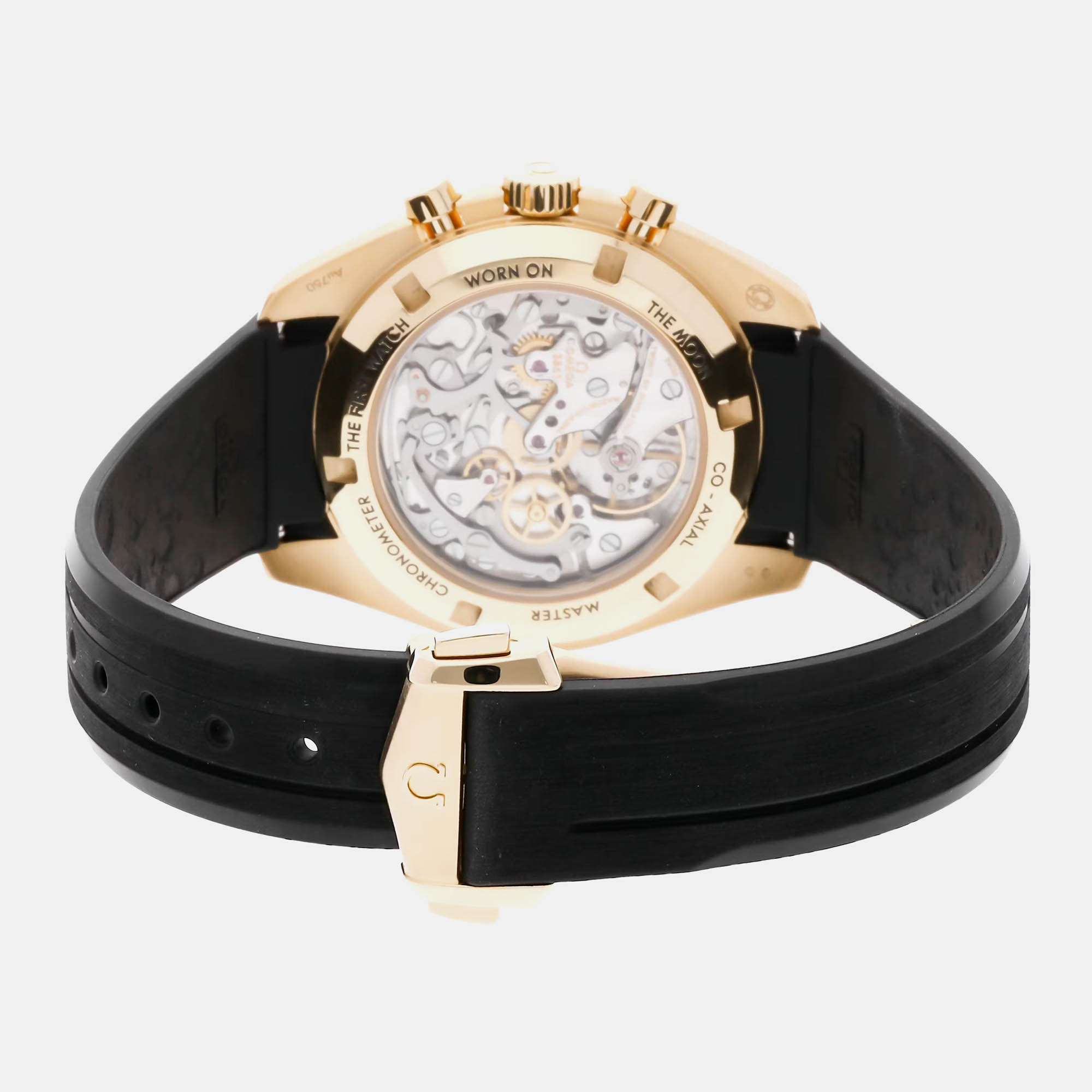Omega Gold 18k Yellow Gold Speedmaster Moonwatch 310.62.42.50.99.001 Manual Winding Men`s Wristwatch 42 mm 