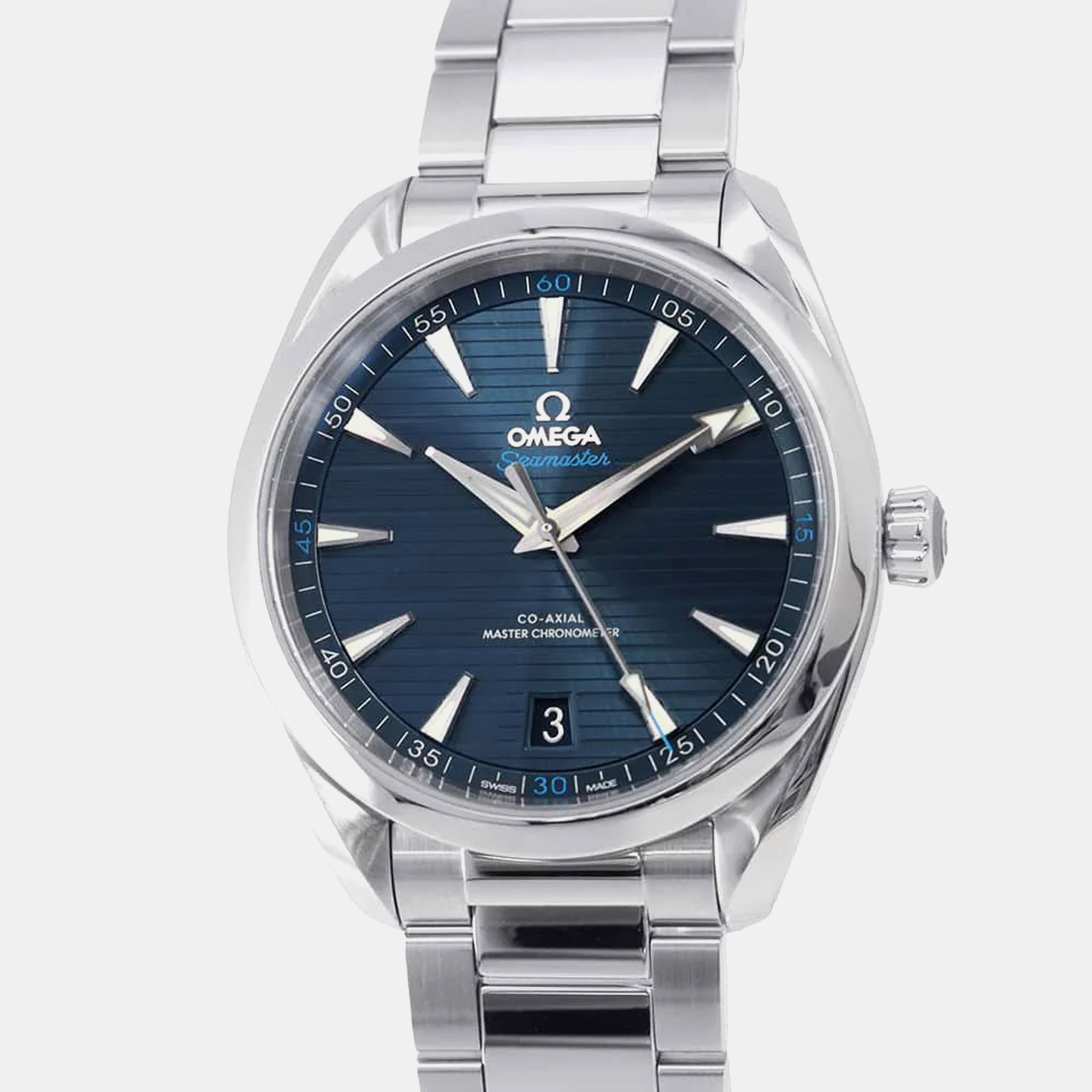 

Omega Blue Stainless Steel Seamaster Aqua Terra 220.10.41.21.03.001 Automatic Men's Wristwatch 41 mm