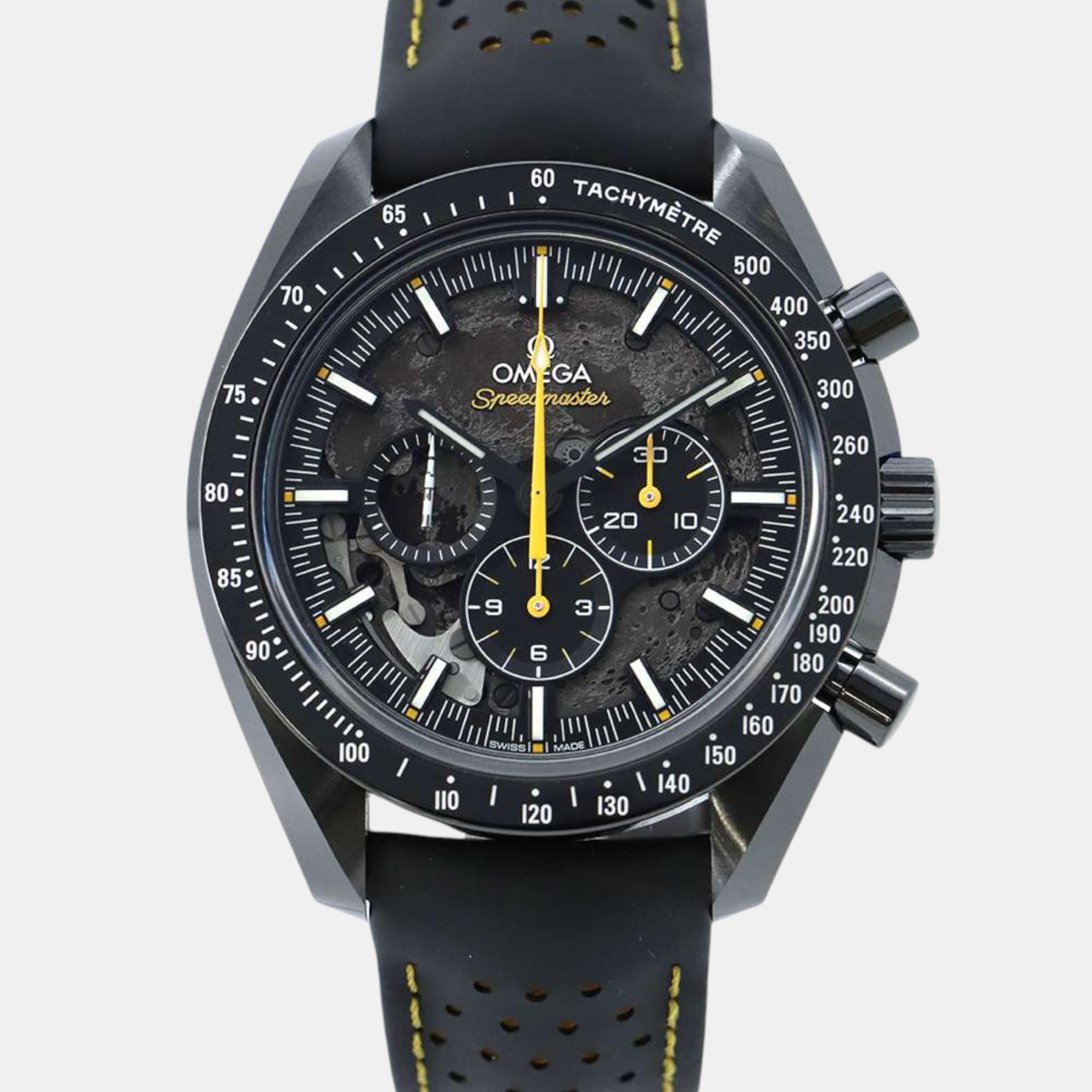 

Omega Black Ceramic Speedmaster 310.92.44.50.01.001 Manual Winding Men's Wristwatch 44 mm