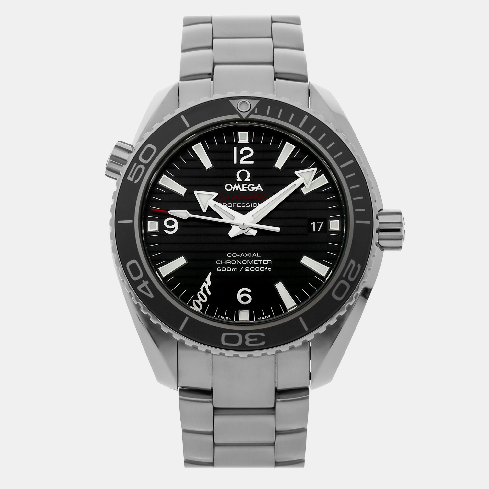 

Pre-Owned Omega Seamaster Planet Ocean 600M James Bond Skyfall Limited Edition 232.30.42.21.01.004, Black