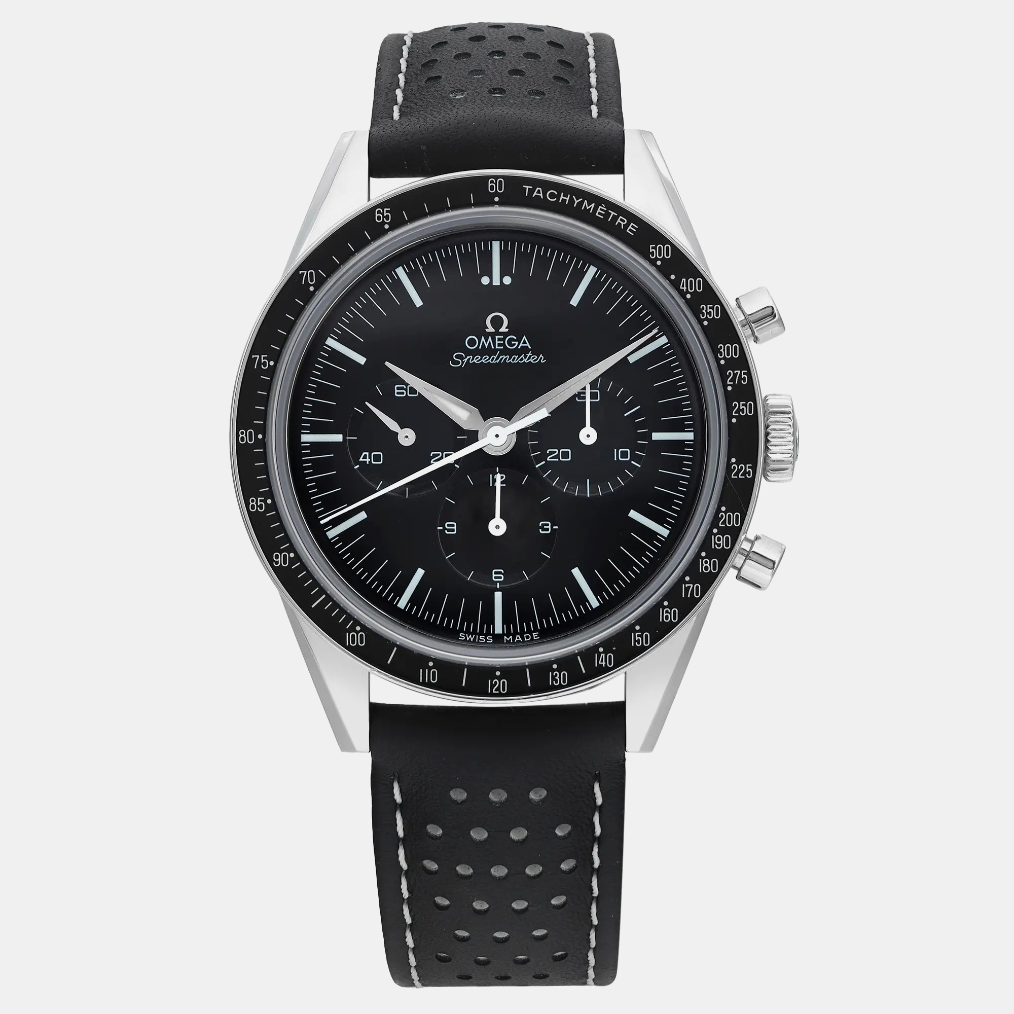 

Omega Black Stainless Steel Speedmaster