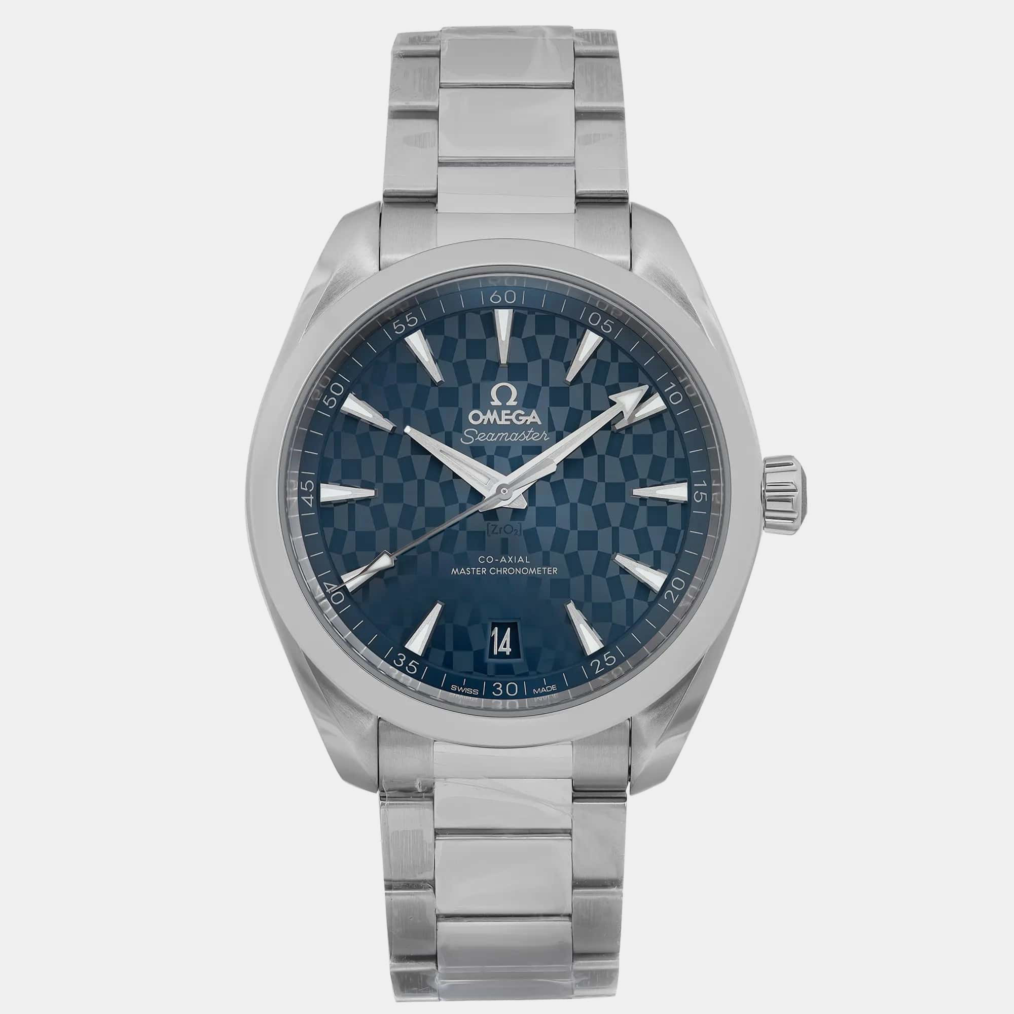 

Omega Blue Stainless Steel Seamaster 522.12.41.21.03.001 Automatic Men's Wristwatch 41 mm