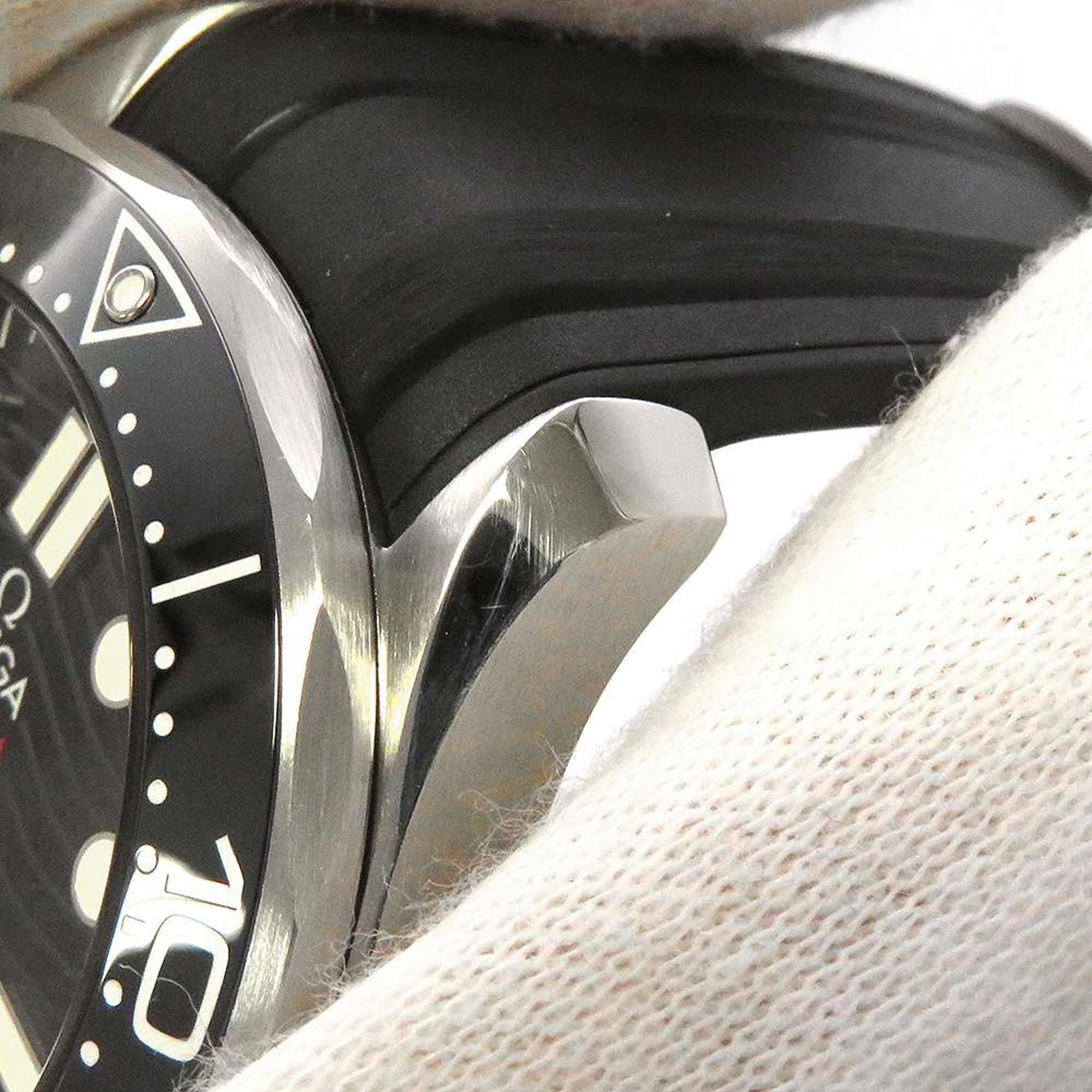 Omega Black Stainless Steel Seamaster 210.32.42.20.01.001 Automatic Men`s Wristwatch 42 mm 