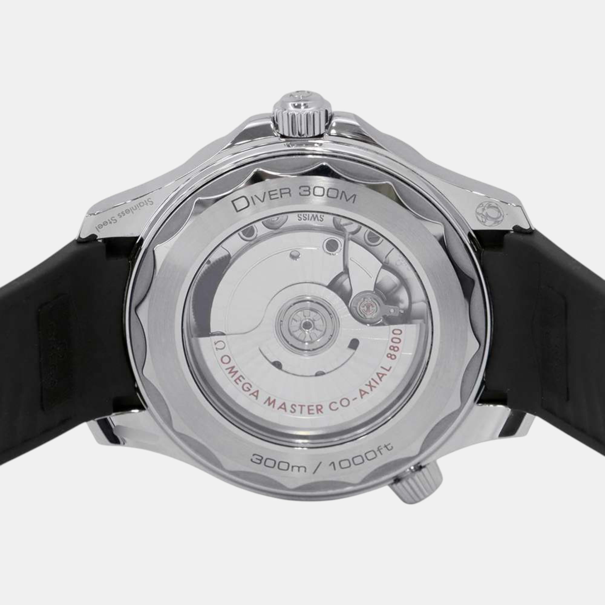 Omega Black Stainless Steel Seamaster 210.32.42.20.01.001 Automatic Men`s Wristwatch 42 mm 