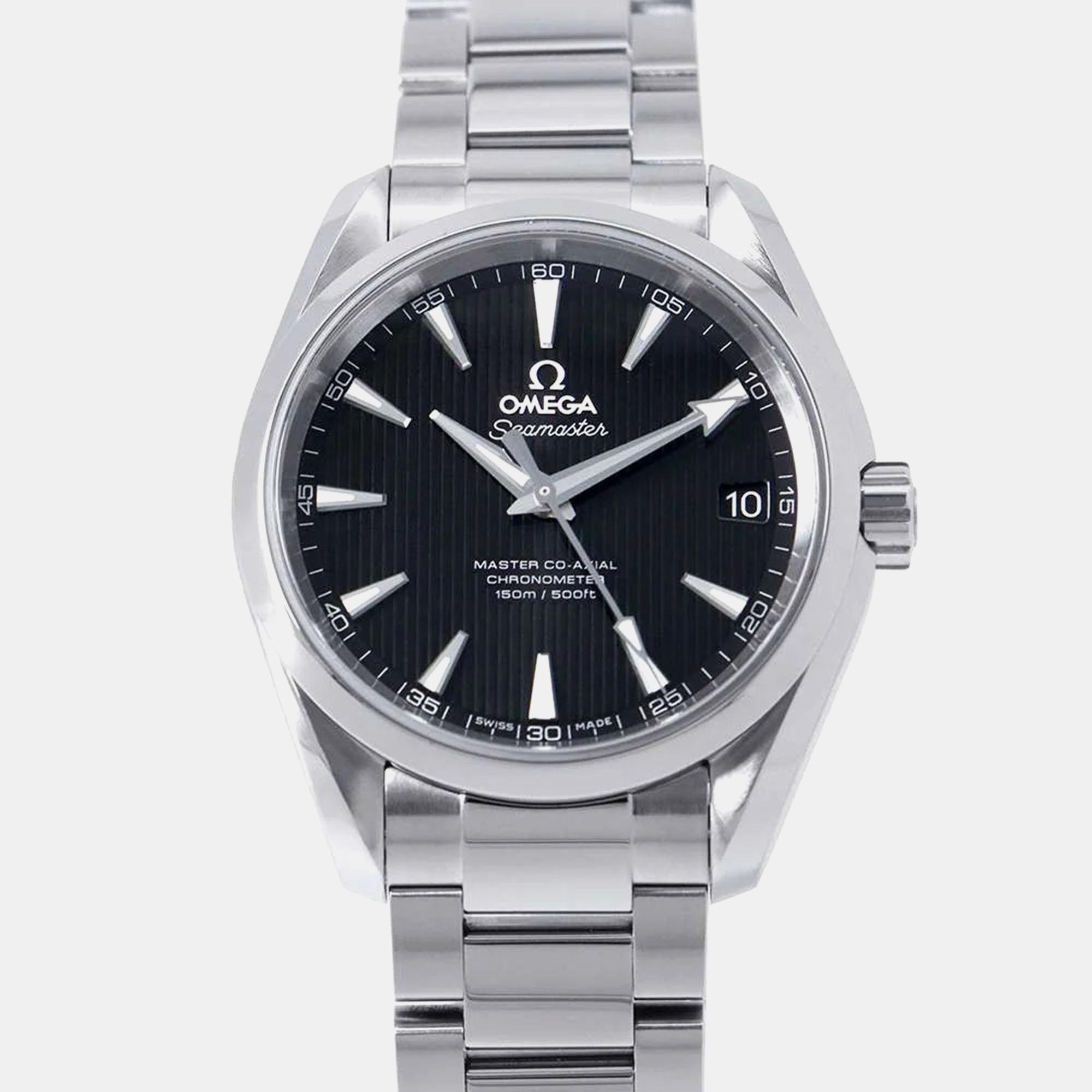 

Omega Black Stainless Steel Seamaster Aqua Terra 231.10.39.21.01.002 Automatic Men's Wristwatch 38.5 mm