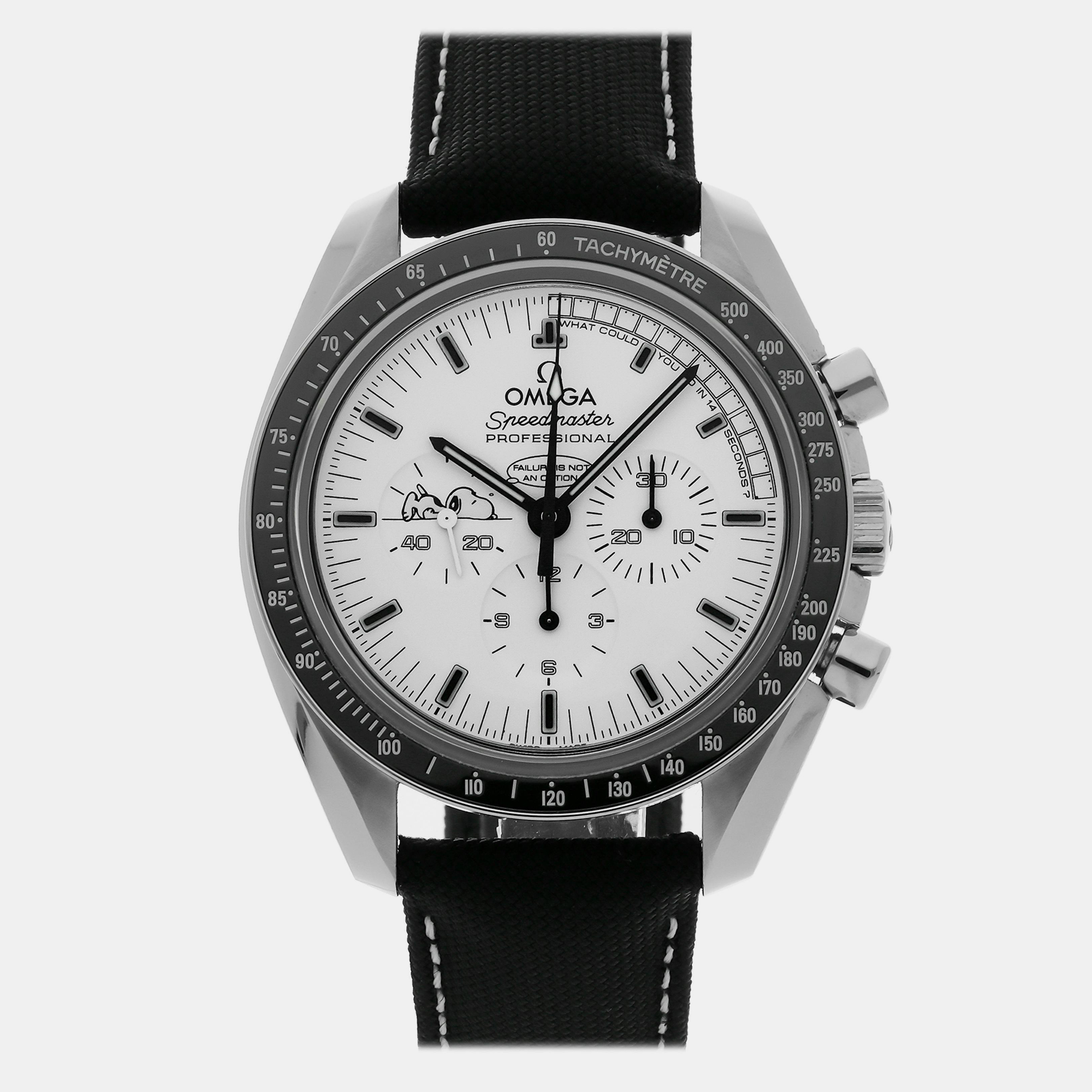 

Pre-Owned Omega Speedmaster Moonwatch "Snoopy" Apollo XIII 45th Anniversary Limited Series 311.32.42.30.04.003, White