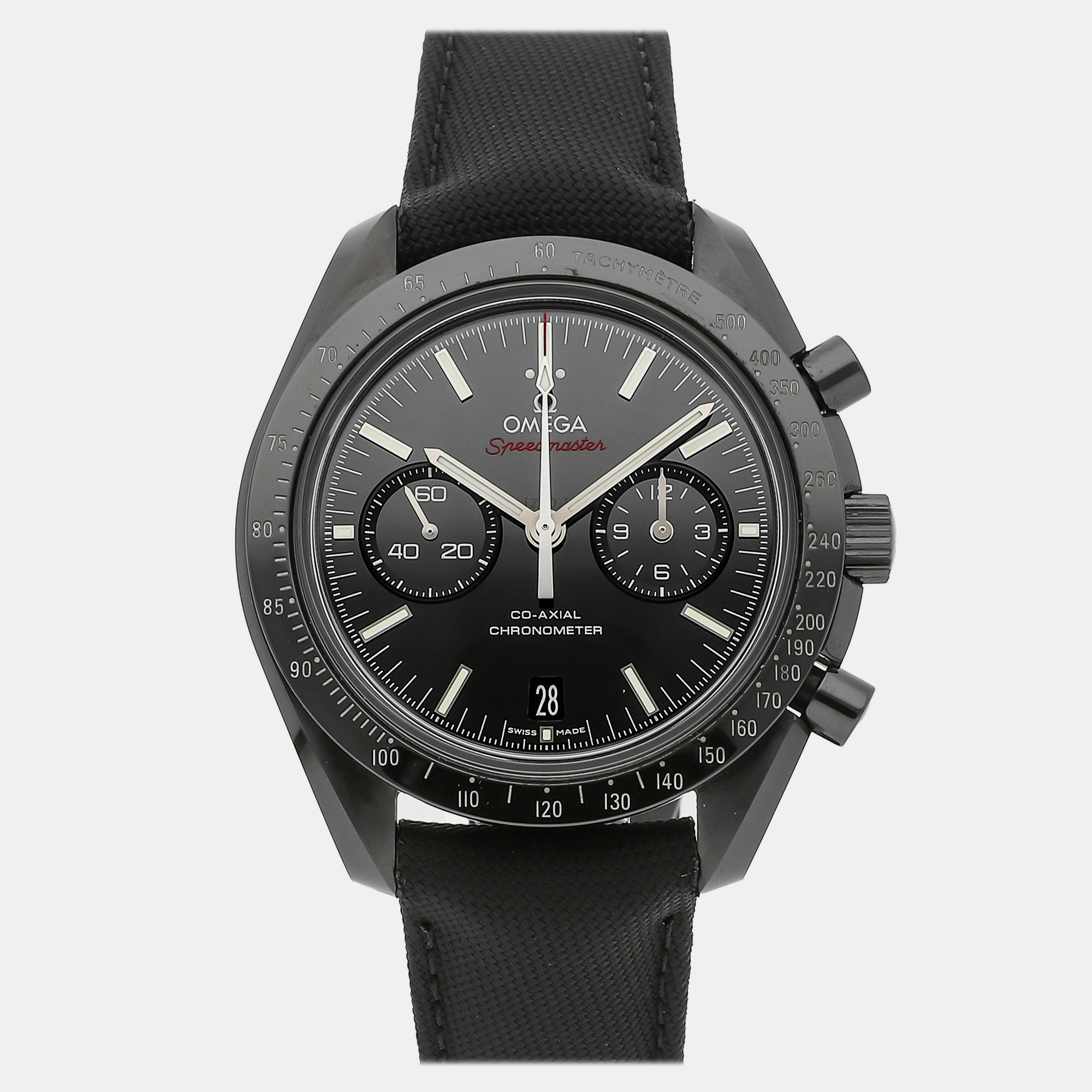 

Pre-Owned Omega Speedmaster Moonwatch Chronograph Dark Side of the Moon 311.92.44.51.01.003, Black