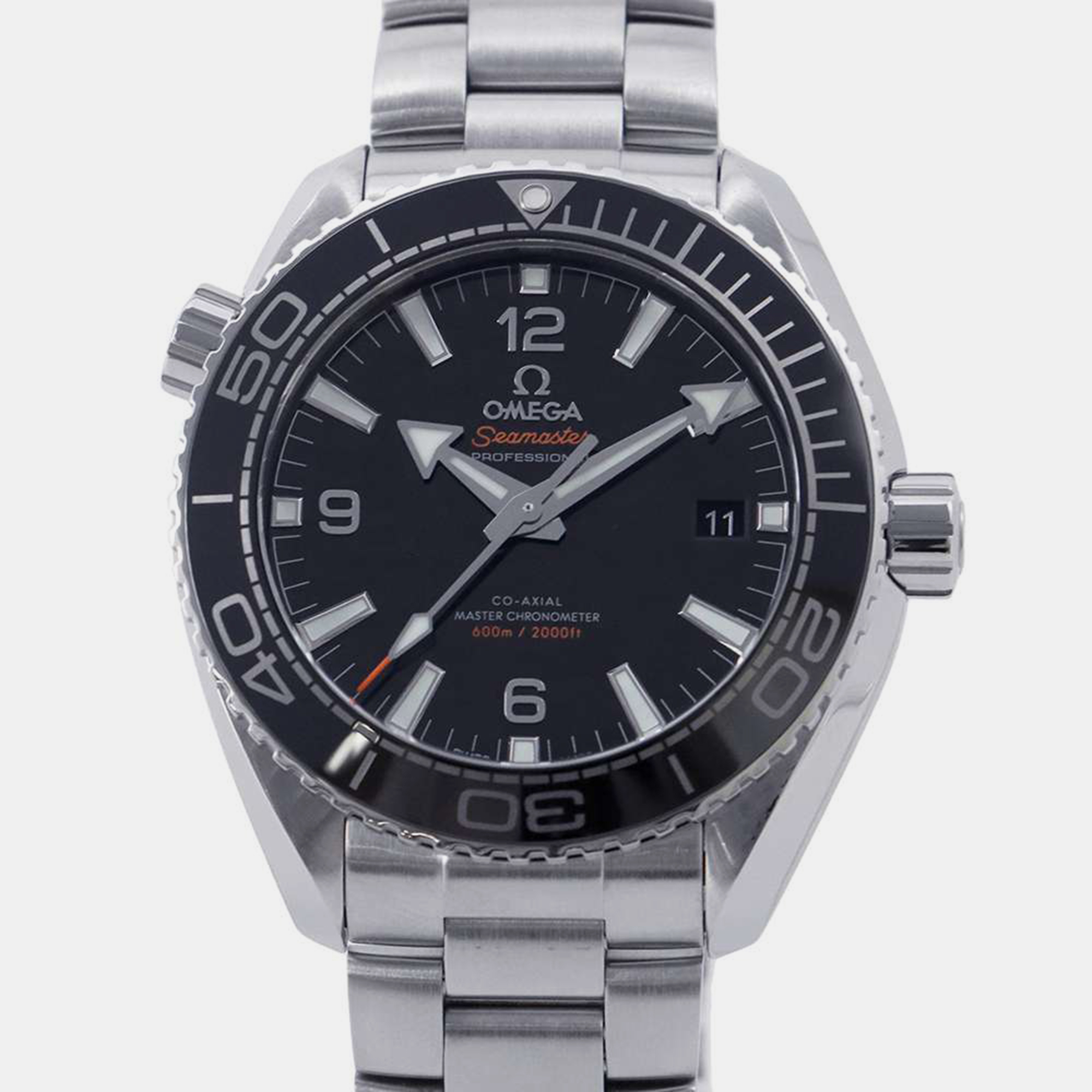 

Omega Black Stainless Steel Seamaster Planet Ocean 215.30.44.21.01.001 Automatic Men's Wristwatch 43 mm