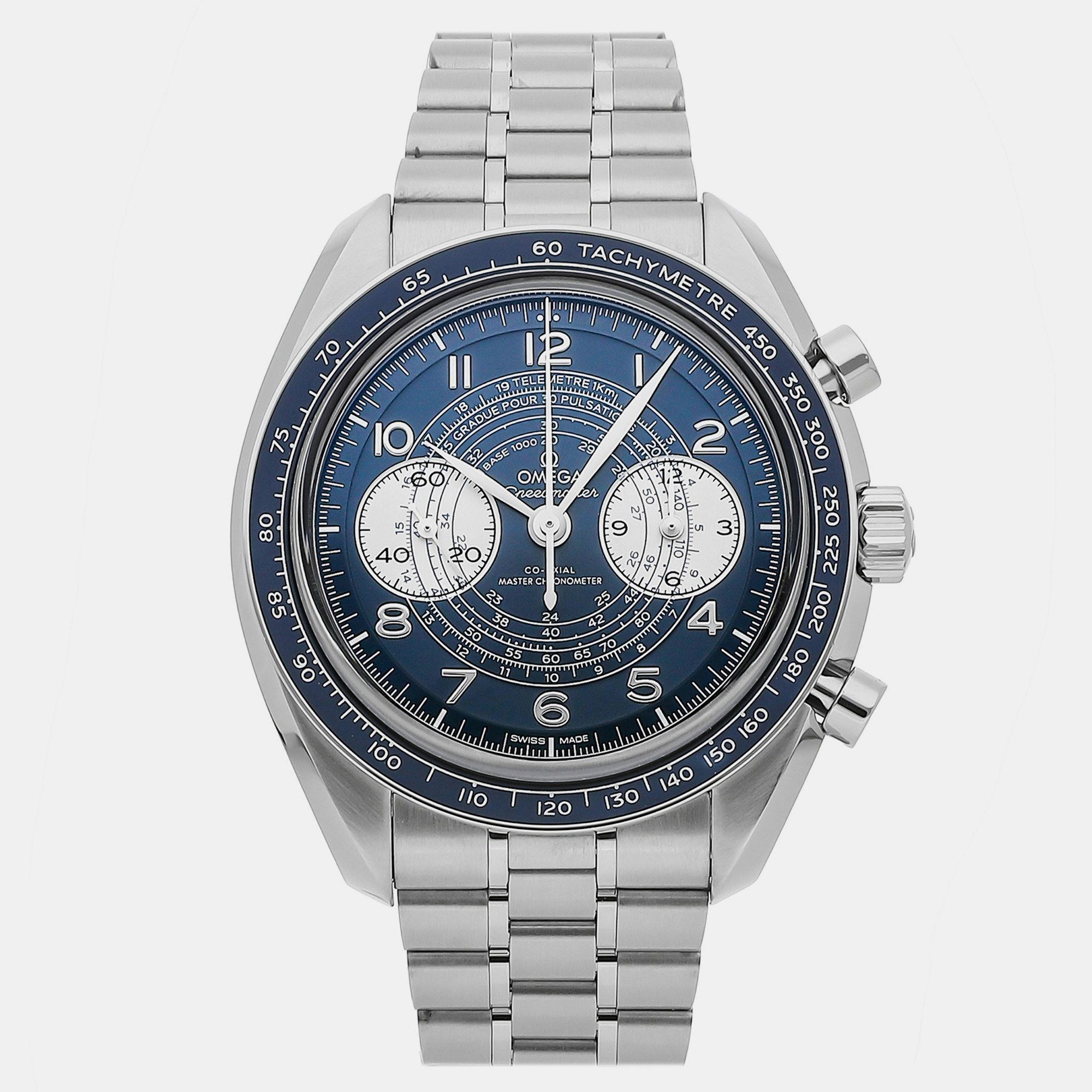 

Pre-Owned Omega Speedmaster Chronoscope 329.30.43.51.03.001 43 mm, Blue