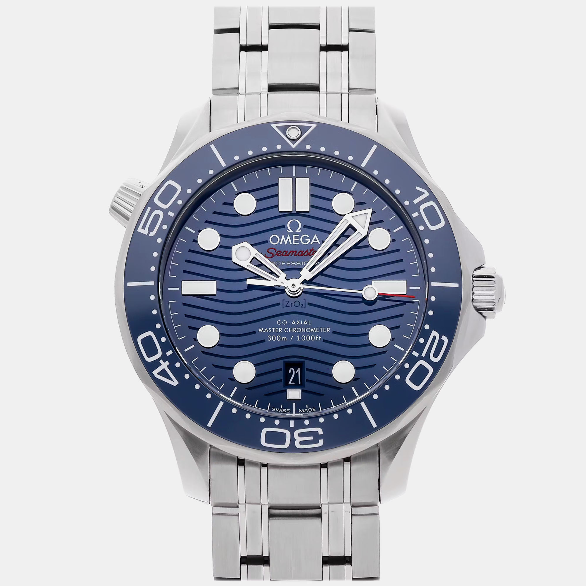 

Pre-Owned Omega Seamaster Diver 300M 210.30.42.20.03.001, Blue