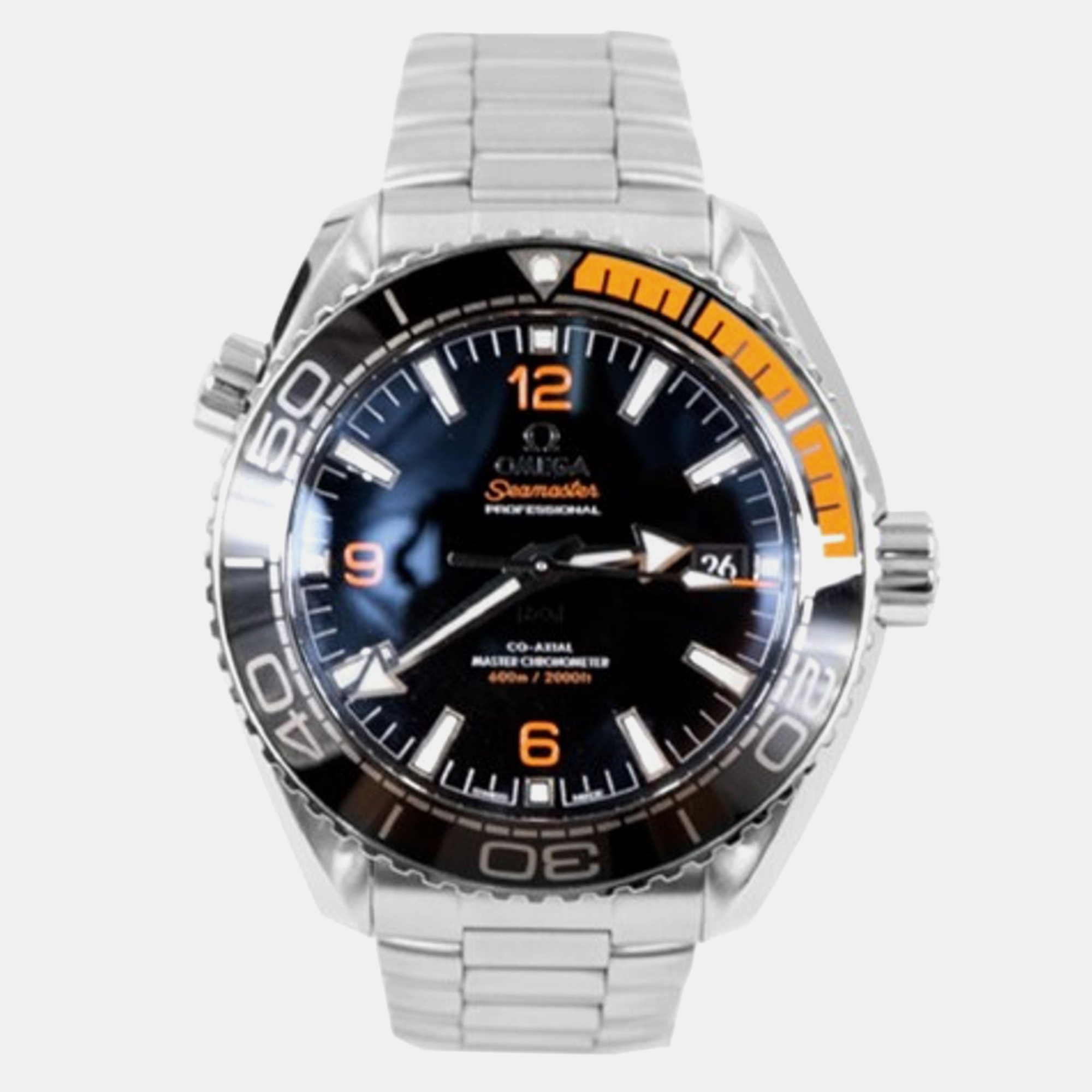 

Omega Black Stainless Steel Seamaster 215.32.44.21.01.001 Automatic Men's Wristwatch 43.5 mm