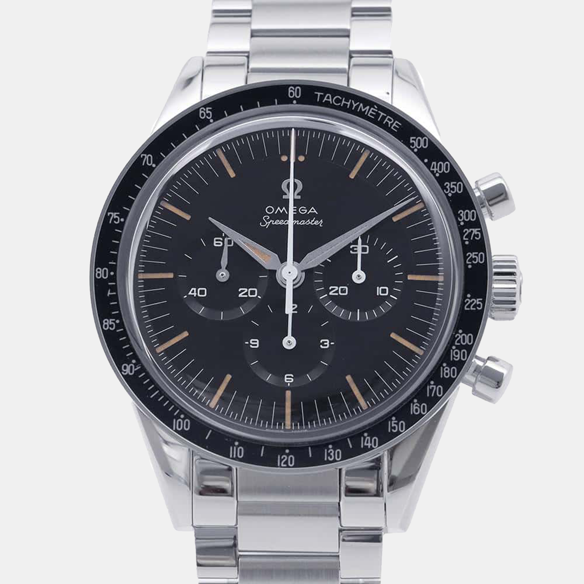 

Omega Black Stainless Steel First Omega In Space Speedmaster