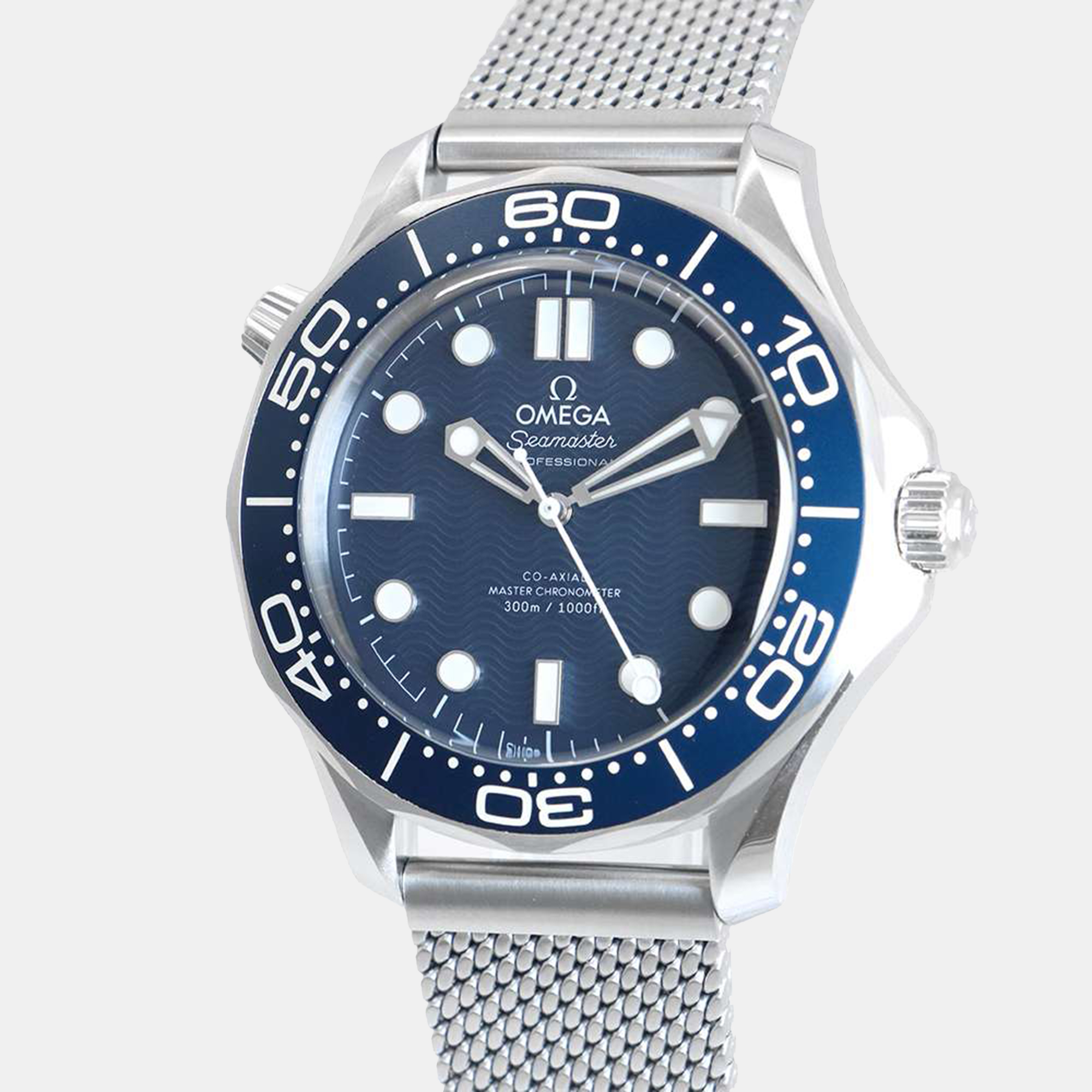 

Omega Blue Stainless Steel Seamaster Diver 300 M 210.30.42.20.03.002 Automatic Men's Wristwatch