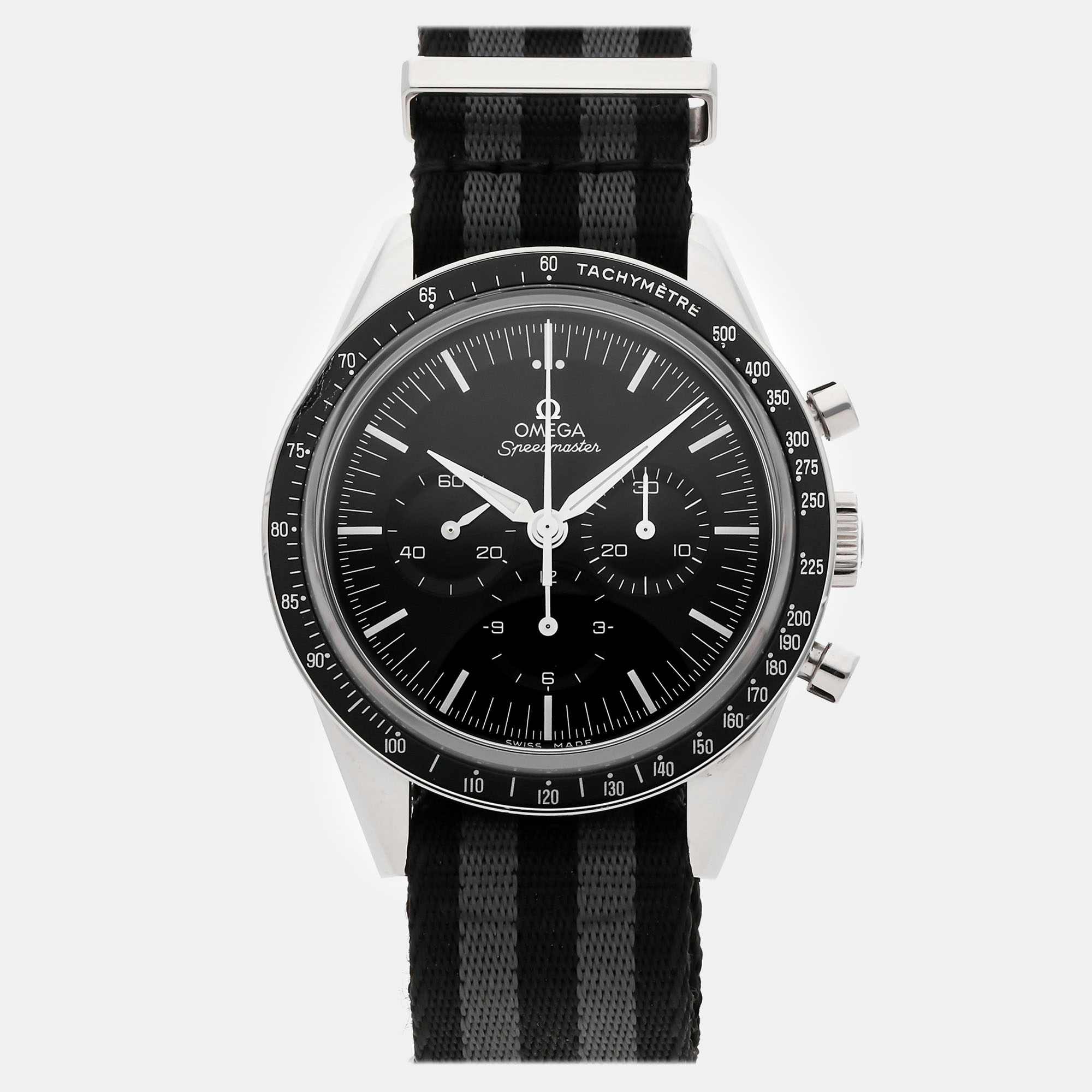 

Pre-Owned Omega Speedmaster Anniversary Series Chronograph First Omega In Space 311.32.40.30.01.001 39 mm, Black