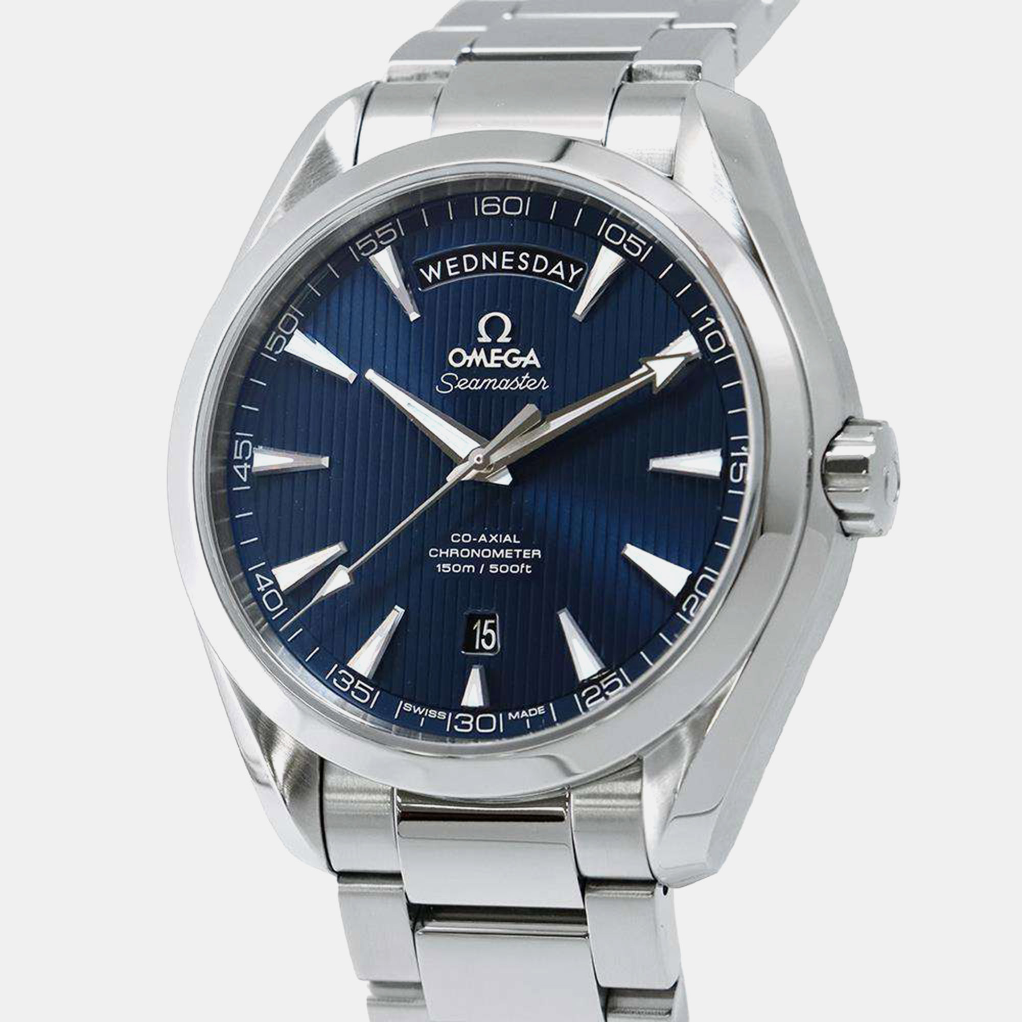 

Omega Blue Stainless Steel Seamaster Aqua Terra 231.10.42.22.03.001 Automatic Men's Wristwatch