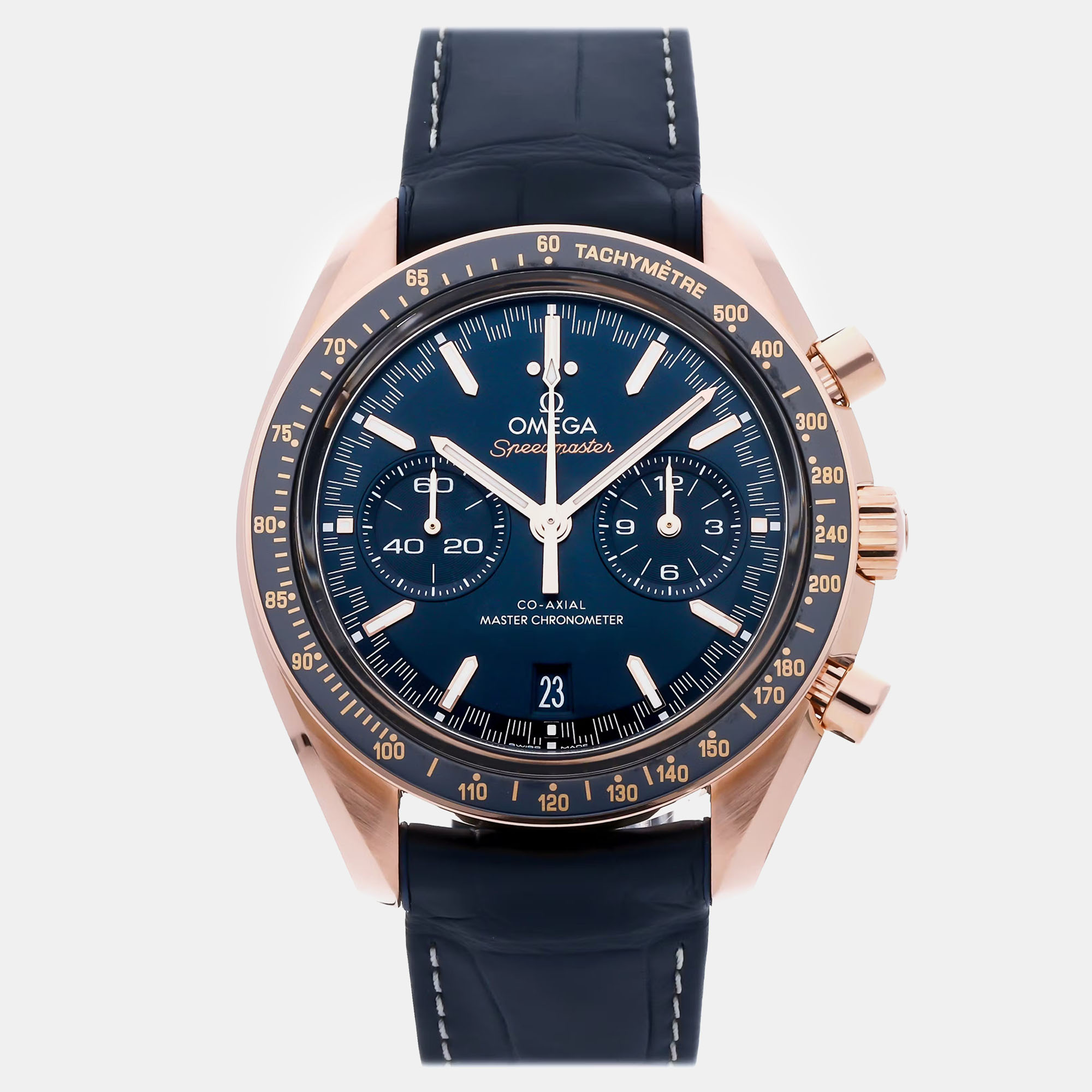

Pre-Owned Omega Speedmaster Racing Chronograph 329.53.44.51.03.001, Blue