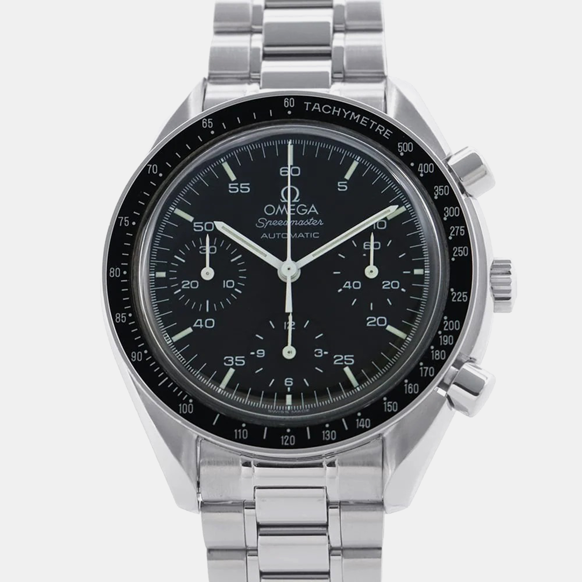 

Omega Black Stainless Steel Speedmaster