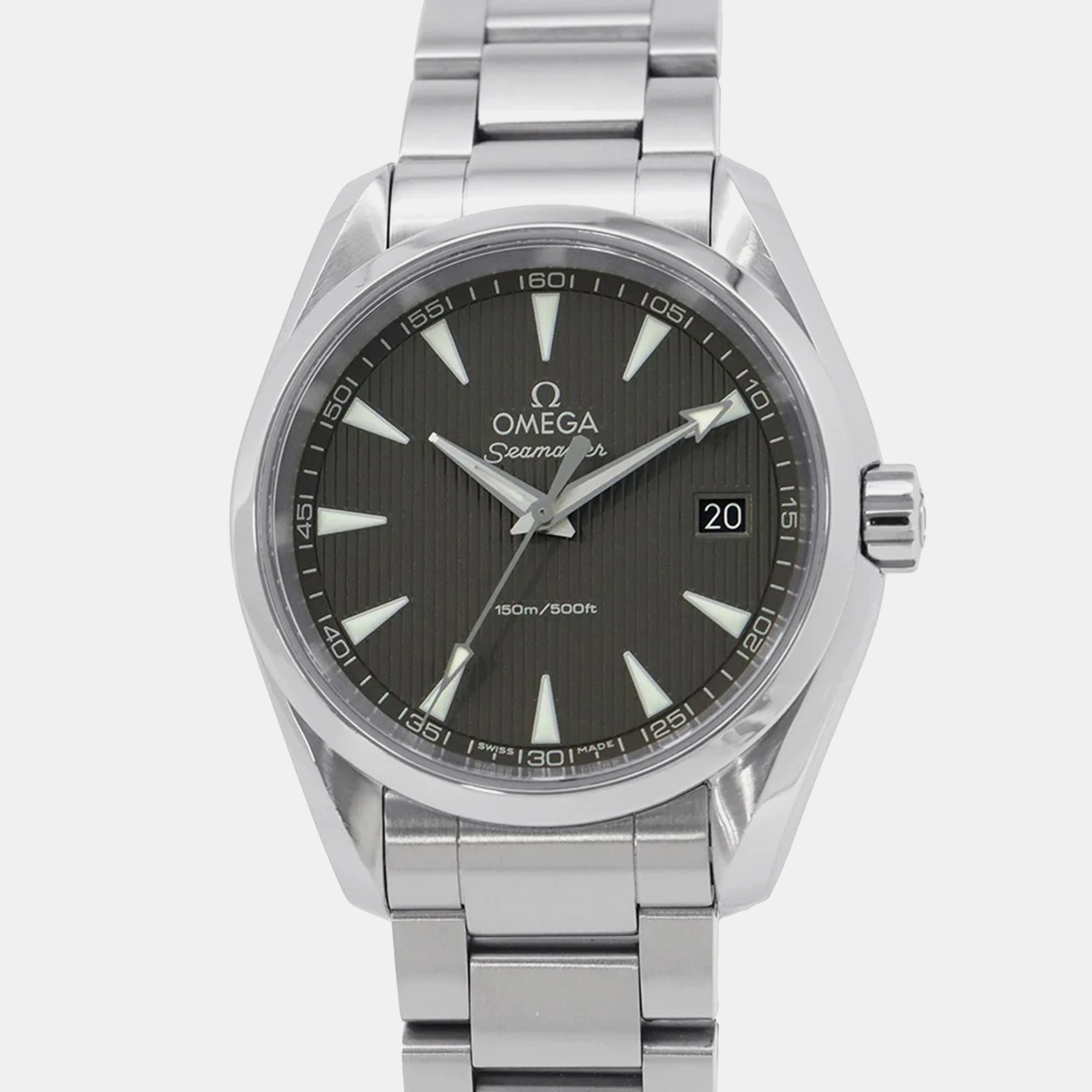 

Omega Black Stainless Steel Seamaster Aqua Terra