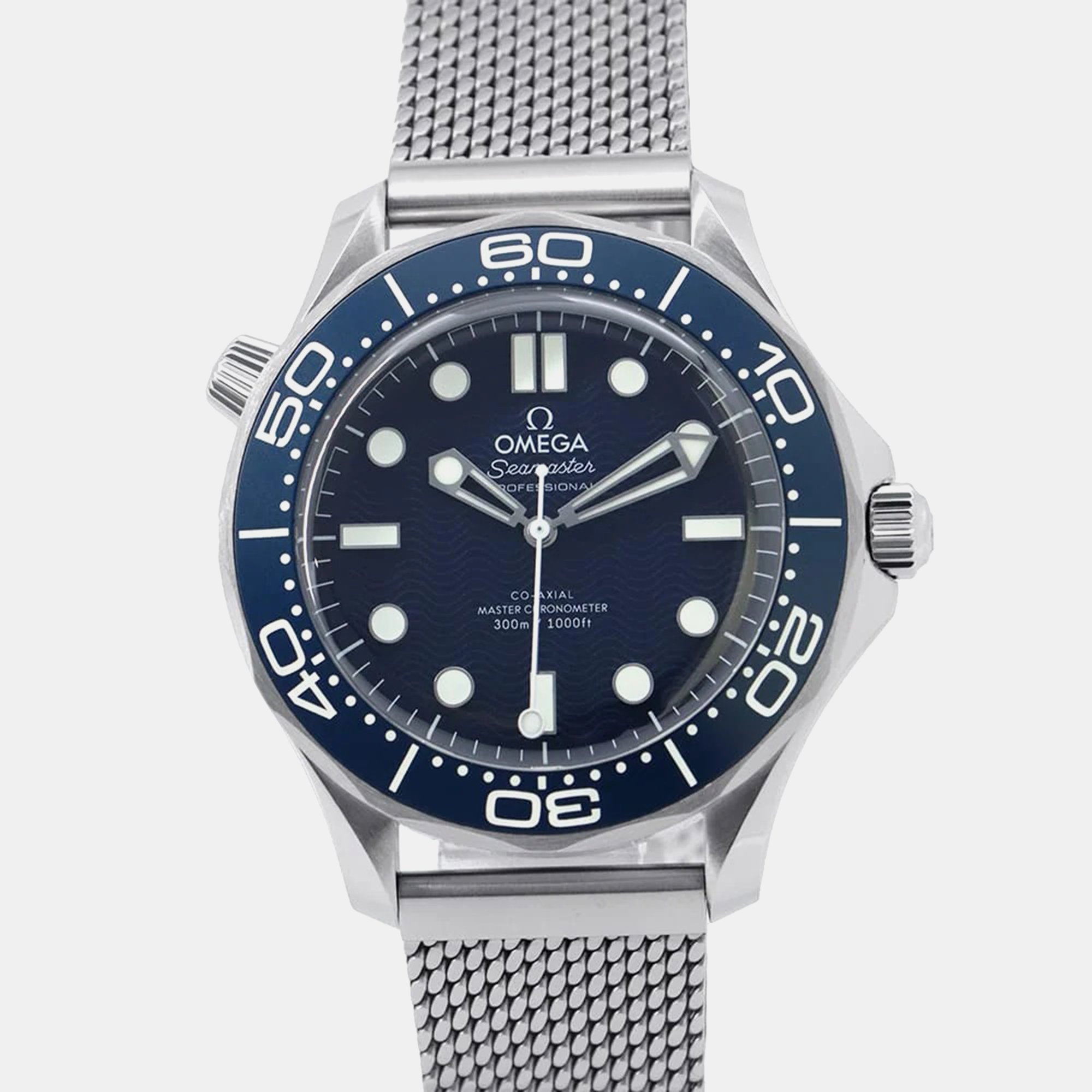 

Omega Blue Stainless Steel Seamaster