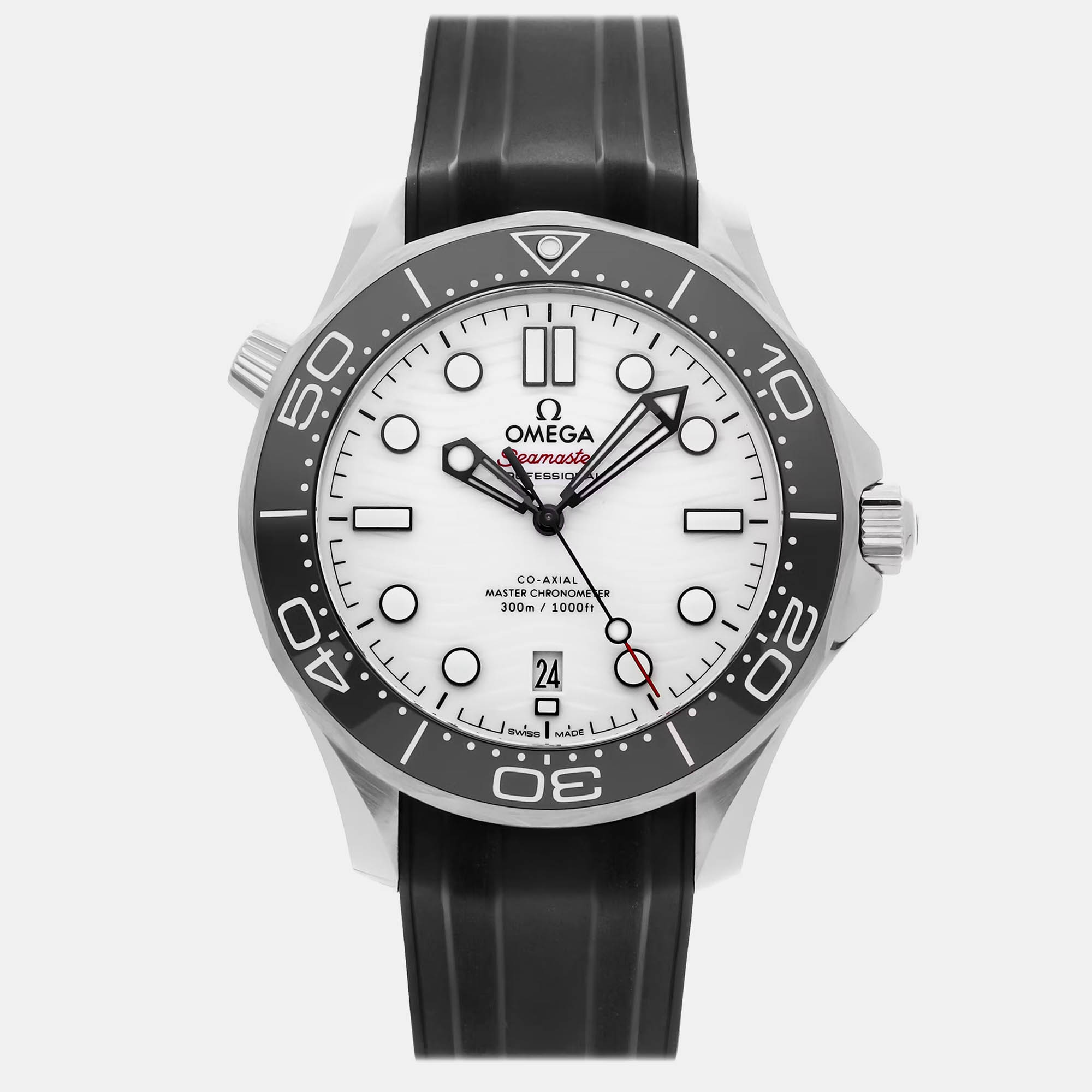 

Pre-Owned Omega Seamaster Diver 300M 210.32.42.20.04.001, White