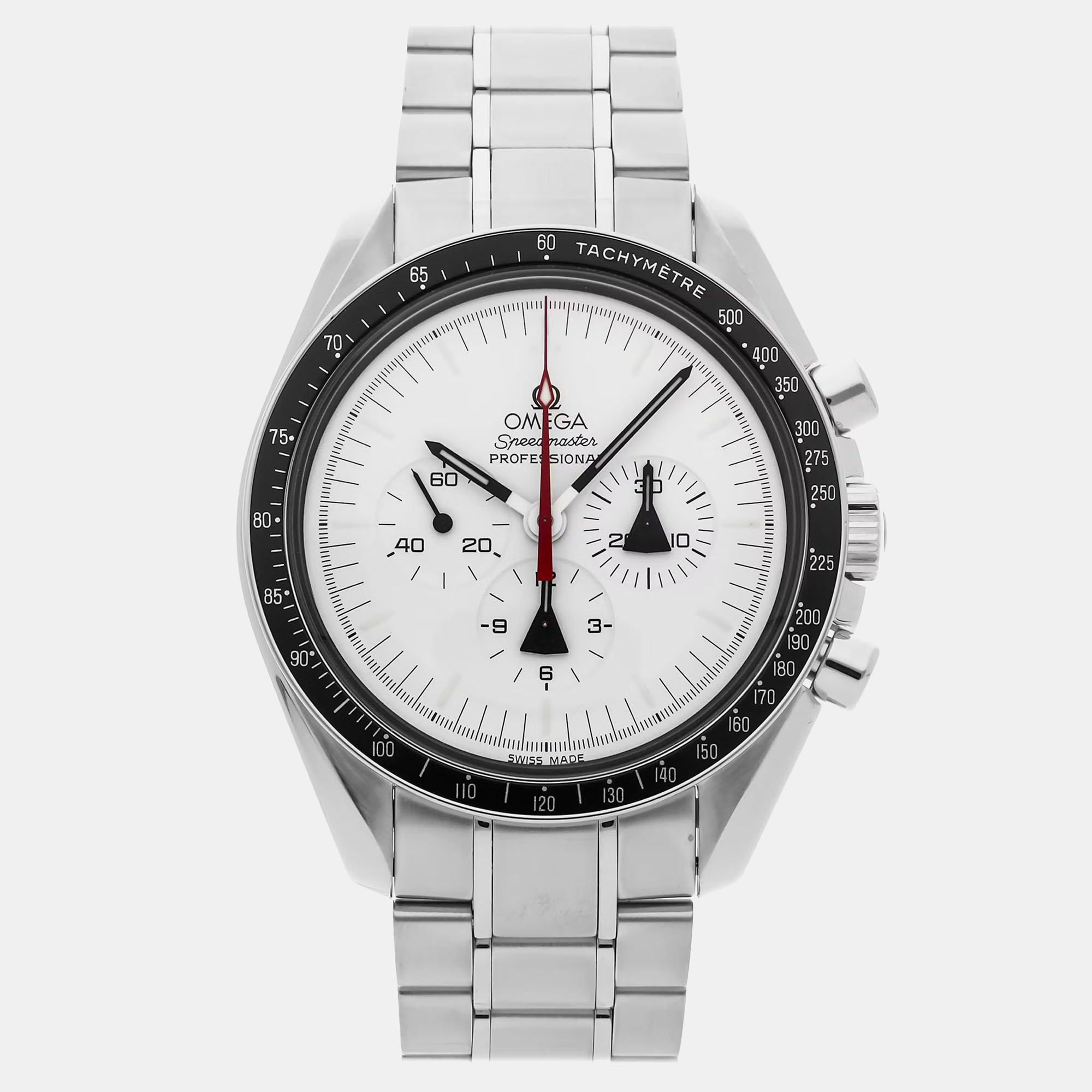 

Omega Speedmaster Professional MoonWristwatch Alaska Project Limited Edition 311.32.42.30.04.001 Manual Winding Stainless Steel White Dial Men's Wristwatch