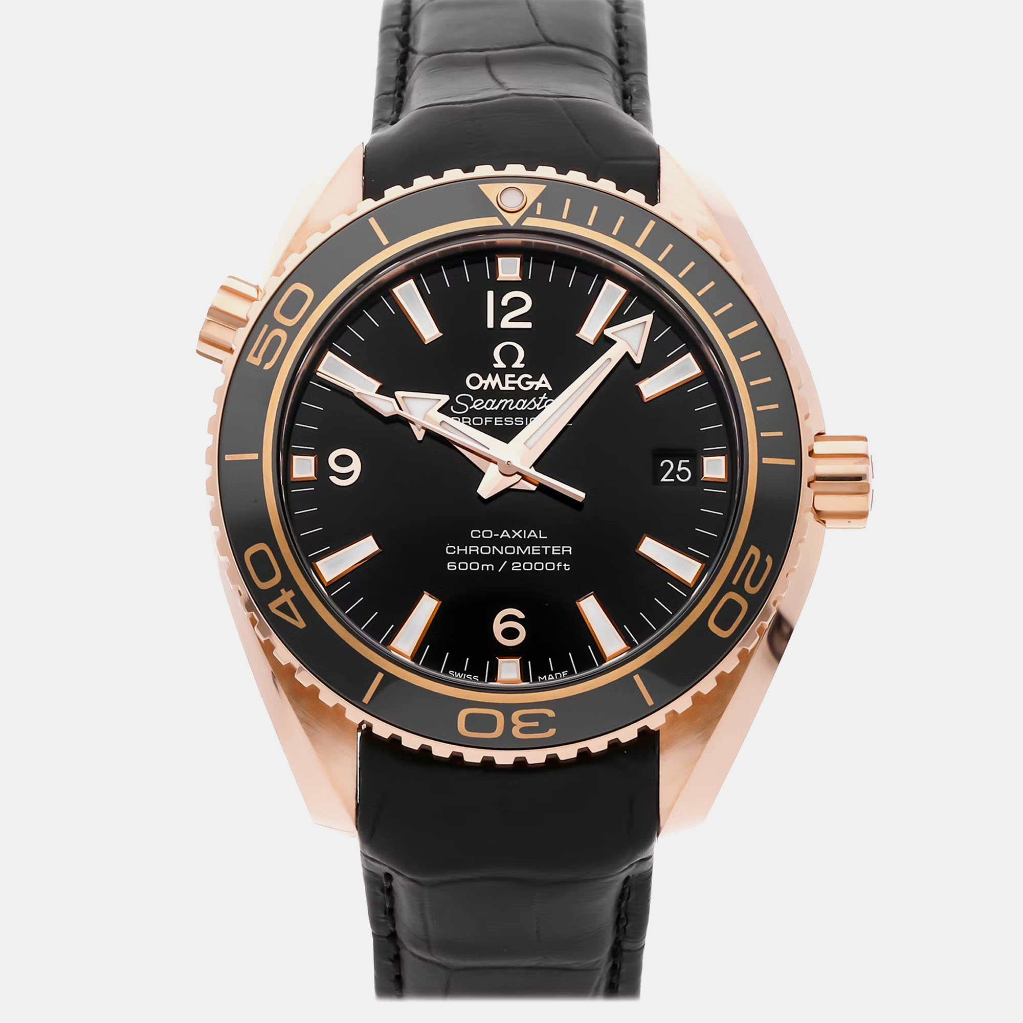 

Pre-Owned Omega Seamaster Planet Ocean 600M 232.63.42.21.01.001, Black