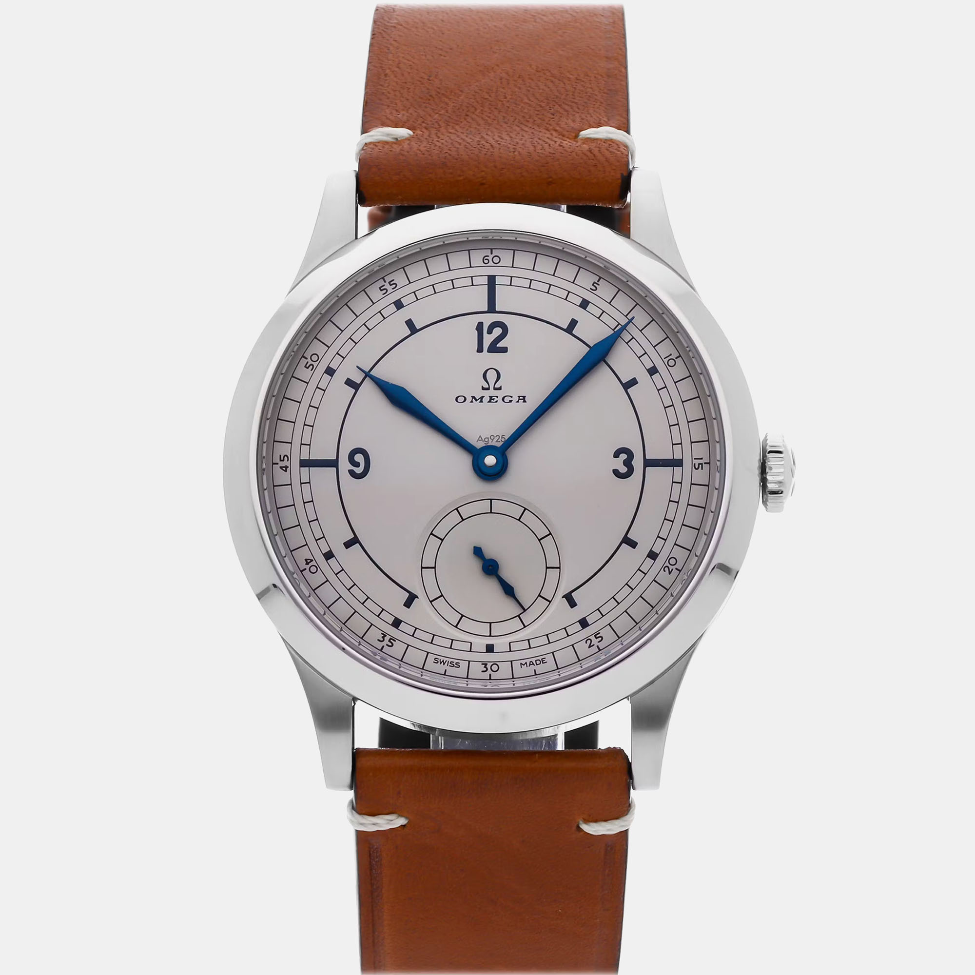 

Pre-Owned Omega Specialties CK 859 511.12.39.21.99.002 Manual Winding Men's Watch 39 mm, Silver
