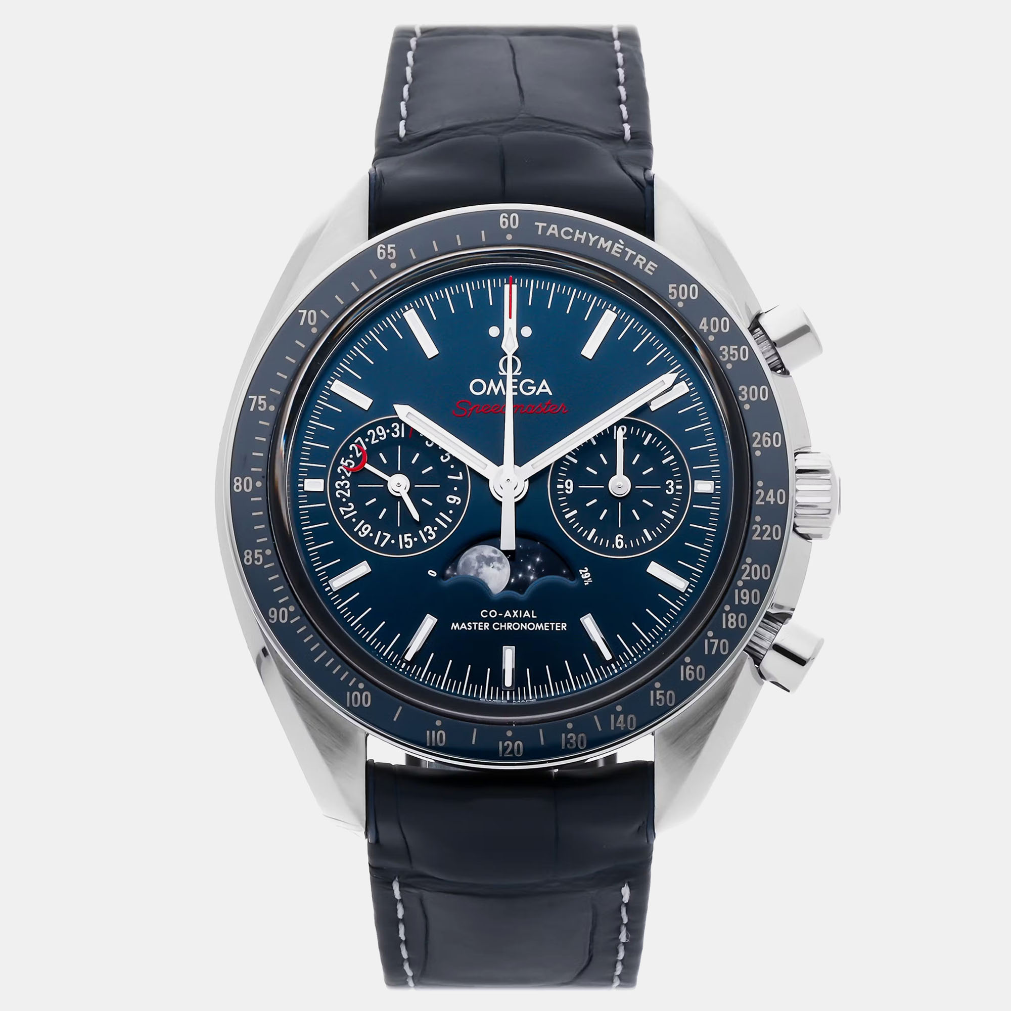 

Pre-Owned Omega Speedmaster Moonwatch Chronograph 304.33.44.52.03.001, Blue