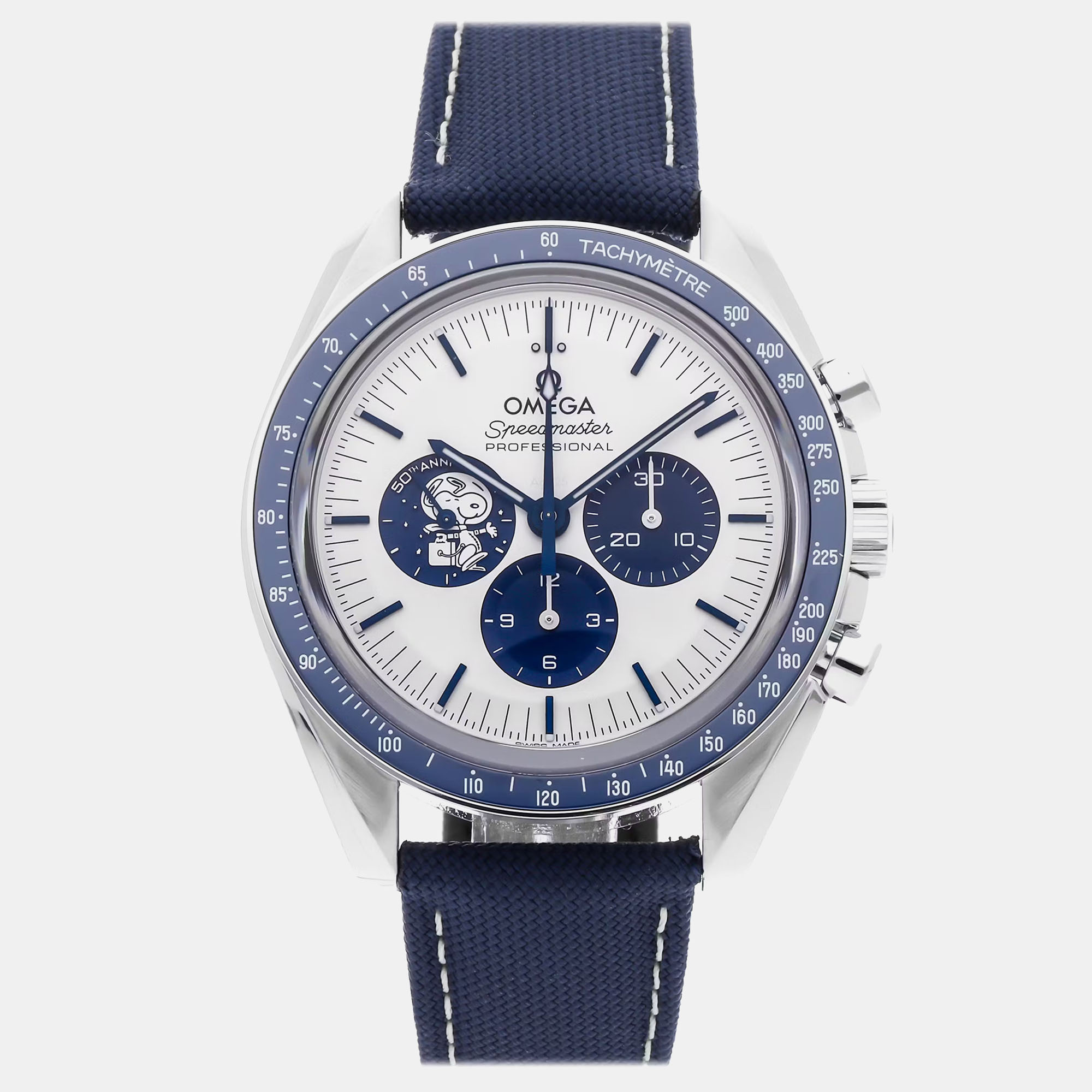 

Pre-Owned Omega Speedmaster Chronograph Anniversary Series "Silver Snoopy Award" 310.32.42.50.02.001
