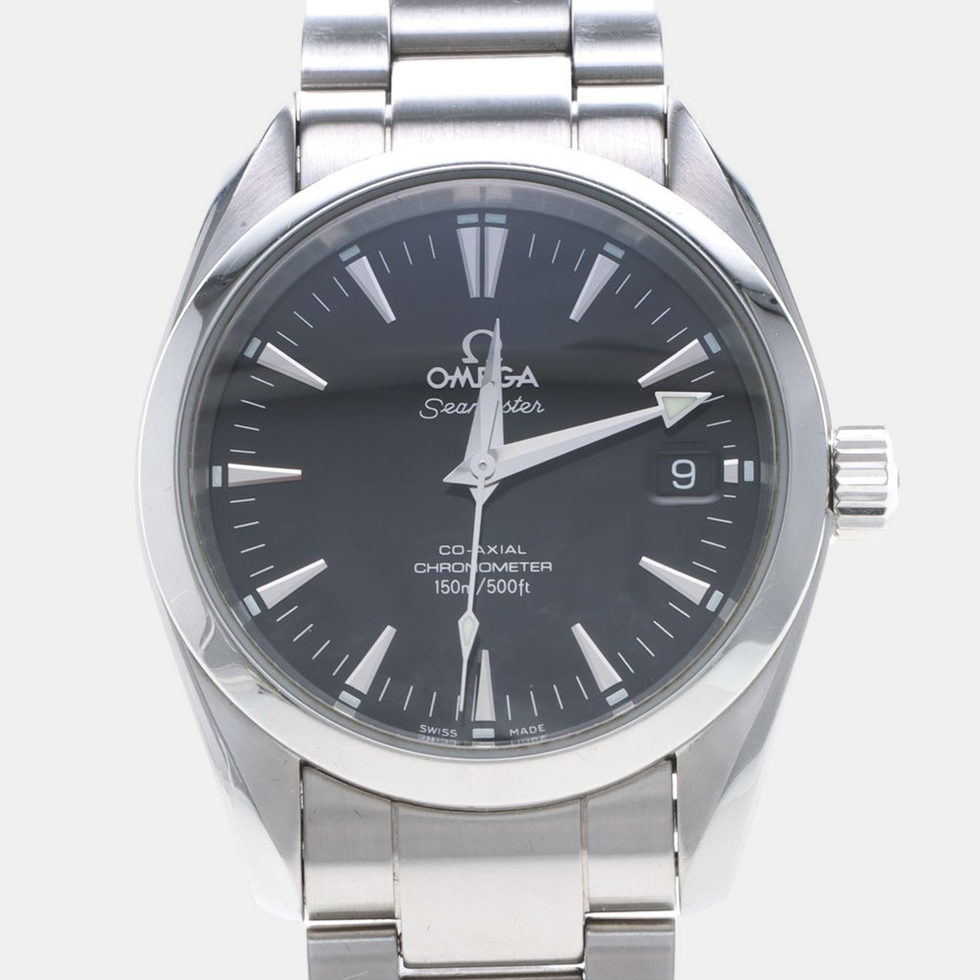 

Omega Aqua Terra Automatic Black Stainless Steel Seamaster Men's Wristwatch 36 mm