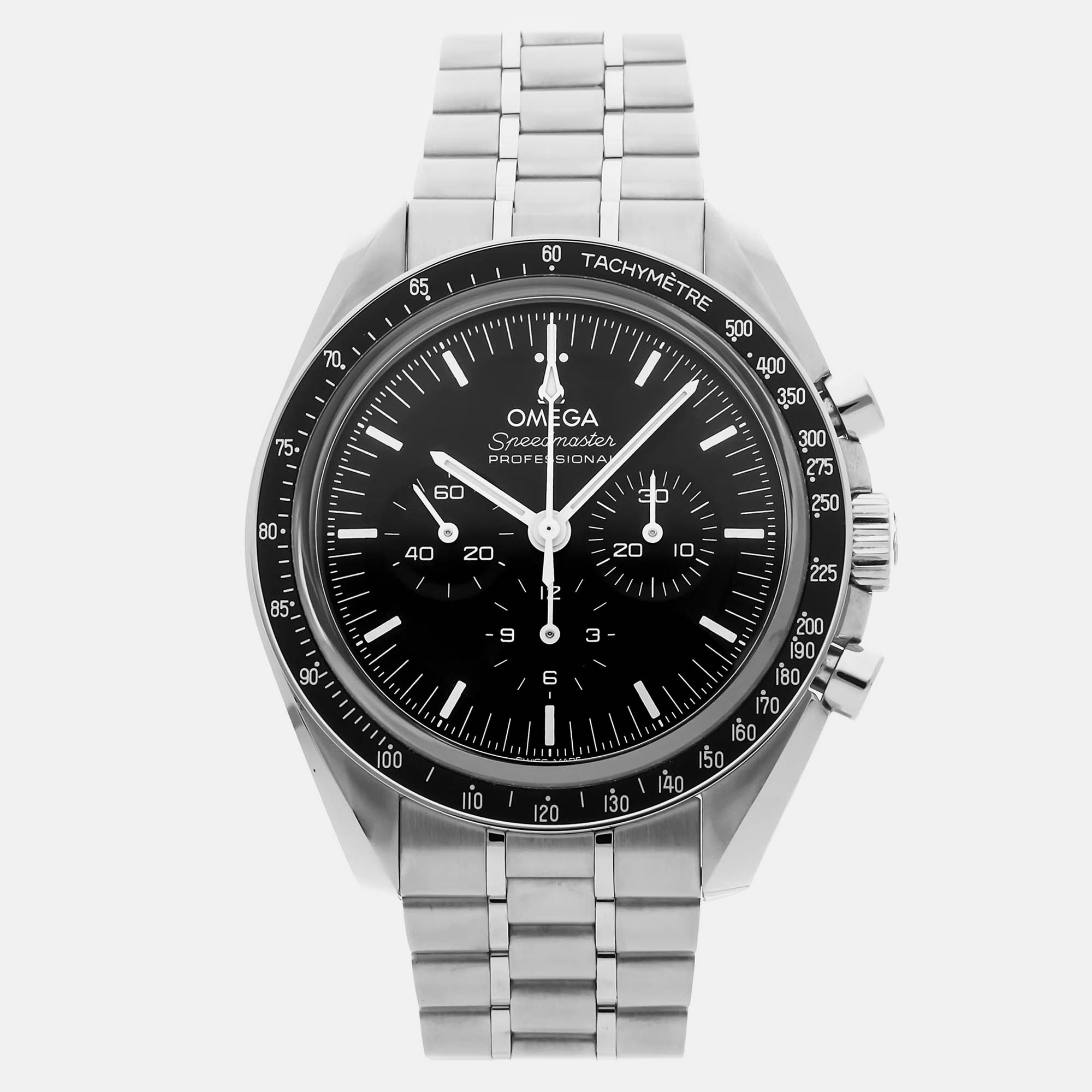 

Pre-Owned Omega Speedmaster Moonwatch Professional Chronograph 310.30.42.50.01.002, Black