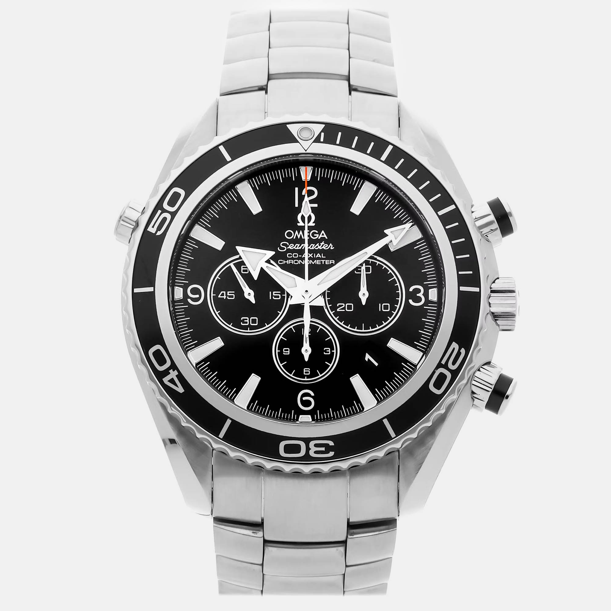 

Pre-Owned Omega Seamaster Planet Ocean 600M Chronograph 2210.50.00, Black