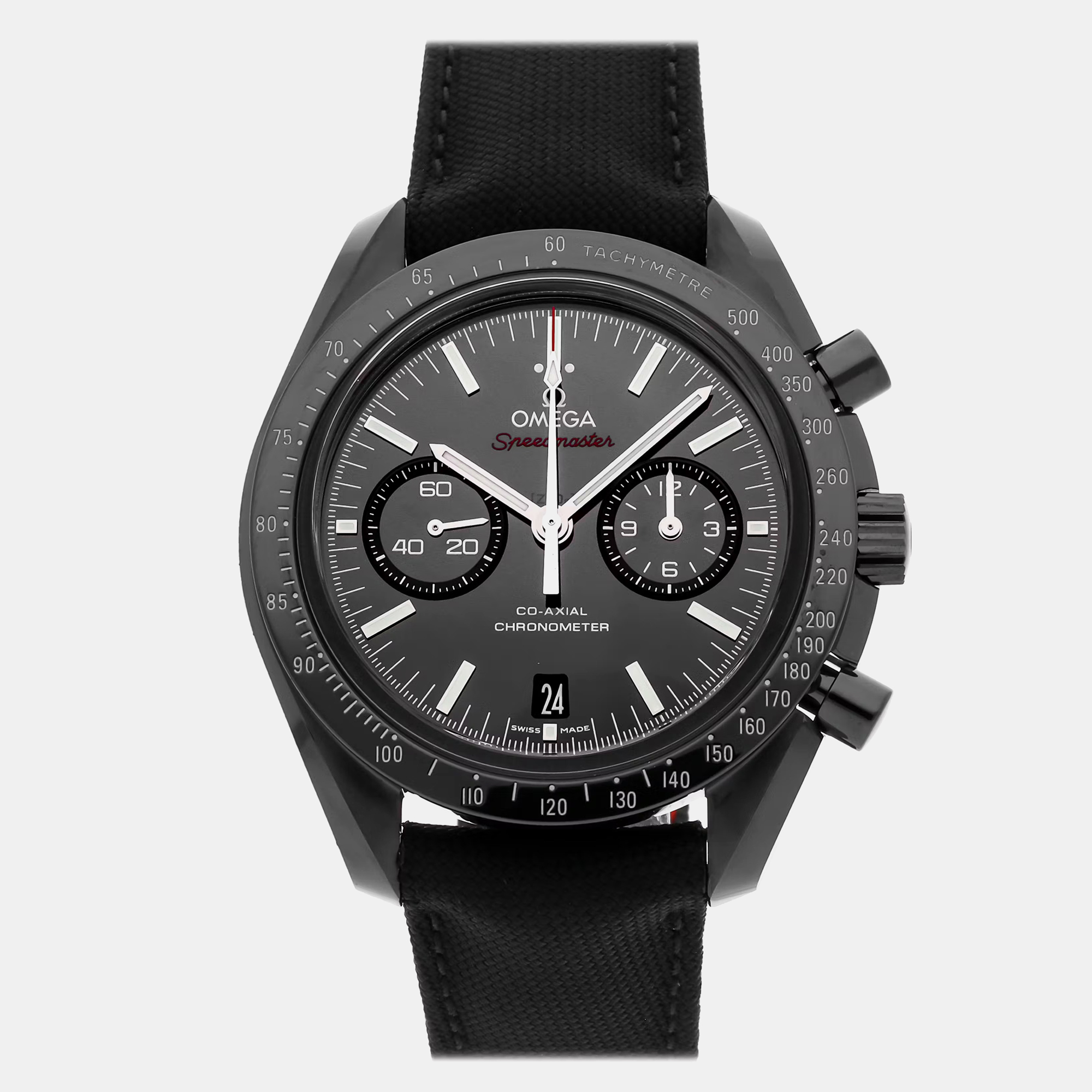 

Pre-Owned Omega Speedmaster Moonwatch Dark Side of the Moon Chronograph, Black