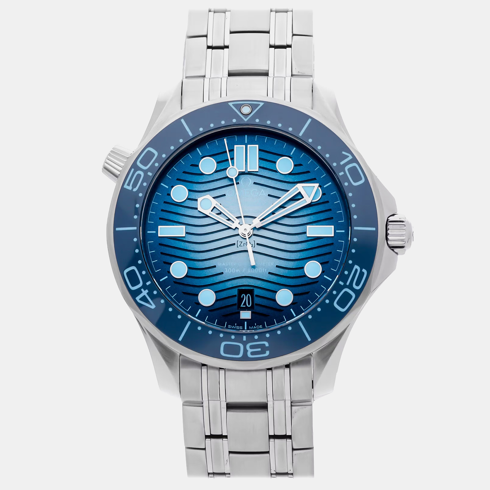 

Pre-Owned Omega Seamaster Diver 300M 210.30.42.20.03.003, Blue