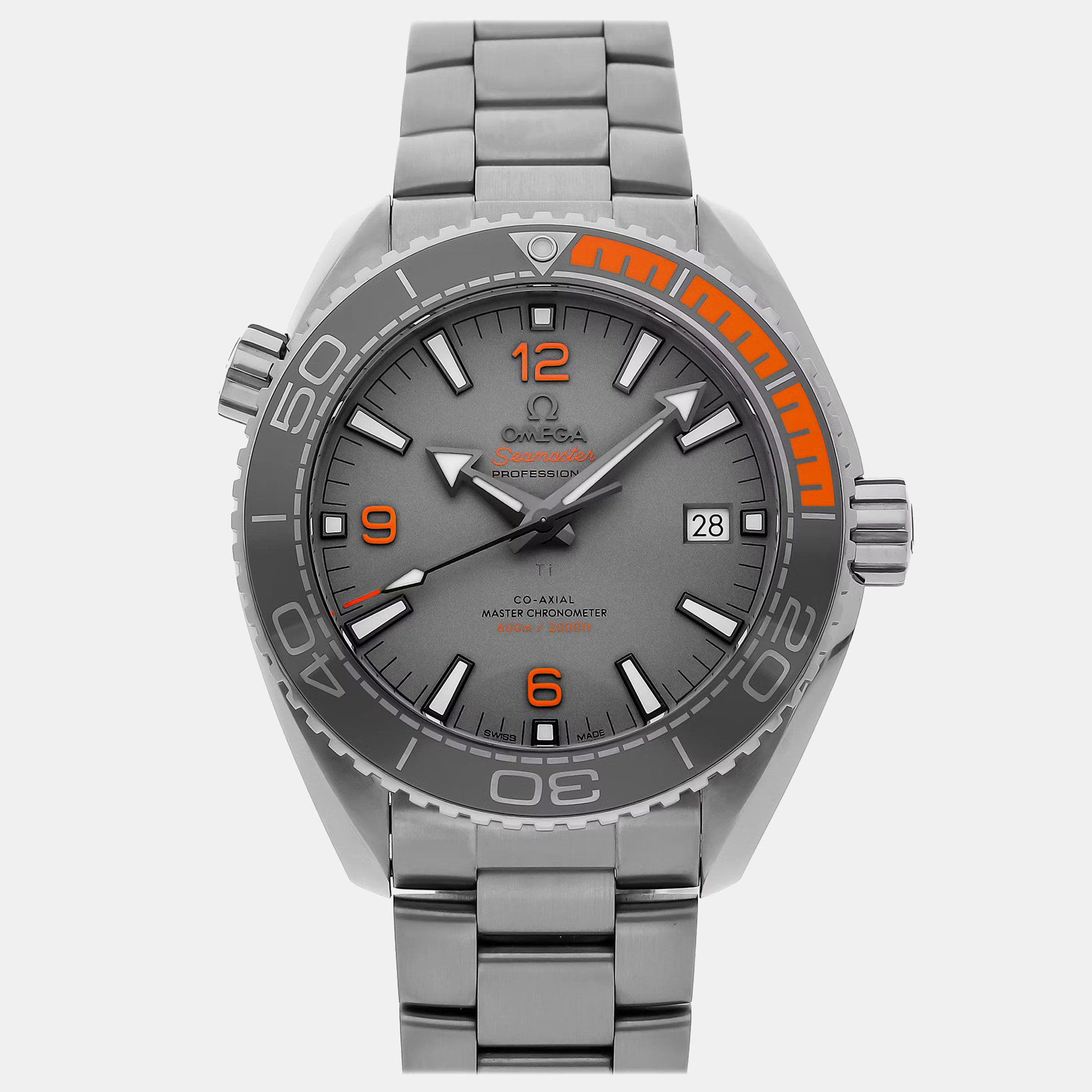 

Pre-Owned Omega Seamaster Planet Ocean 600M 215.90.44.21.99.001, Grey