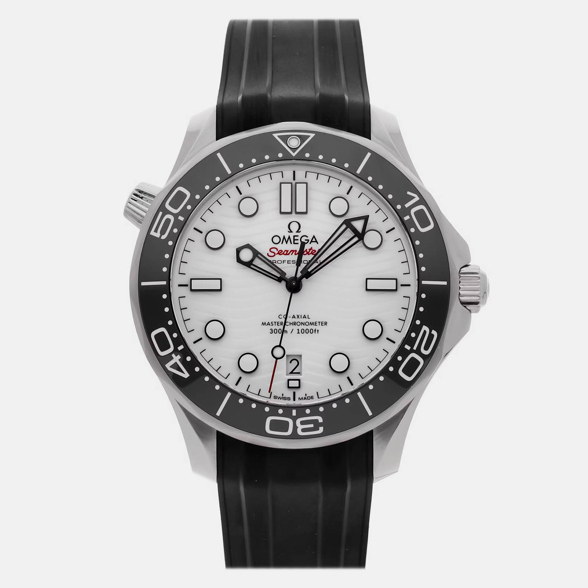 

Pre-Owned Omega Seamaster Diver 300M 210.32.42.20.04.001, White