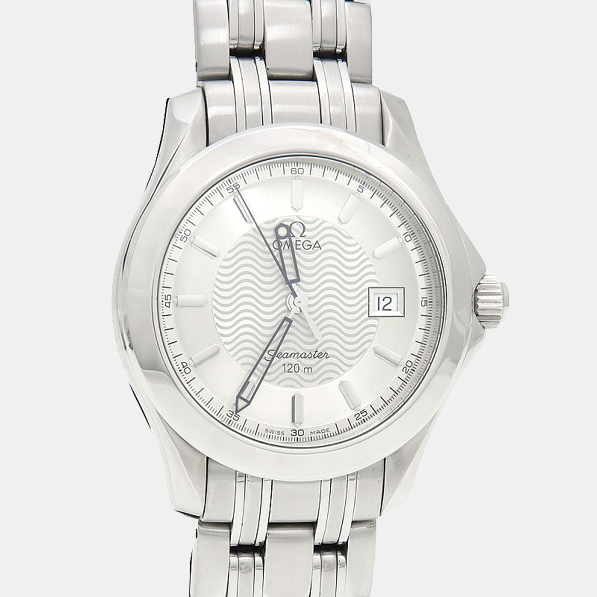 

Omega Seamaster Quartz Stainless Steel Men's Wristwatch 35.5 mm, Silver
