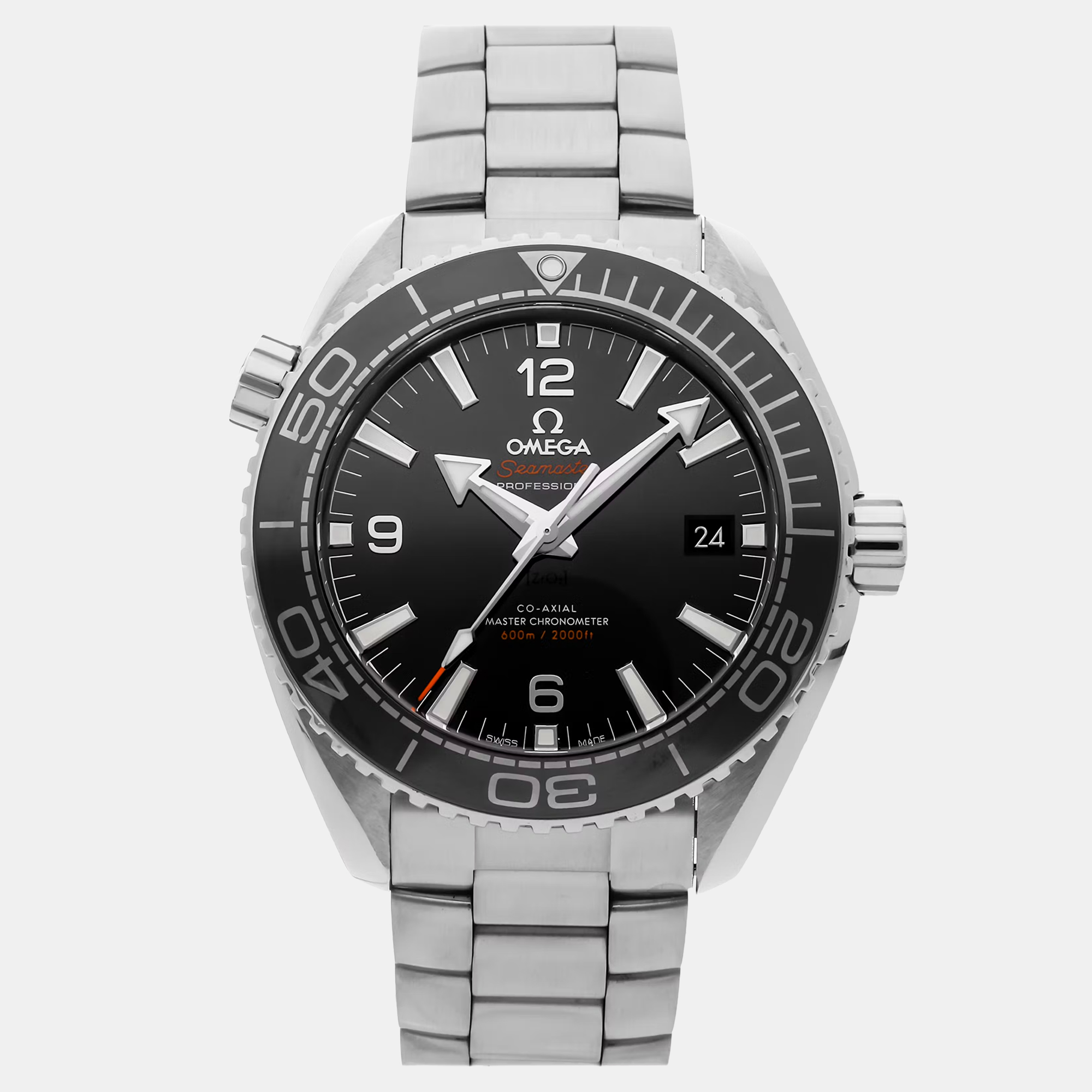 

Pre-Owned Omega Seamaster Planet Ocean 600M 215.30.44.21.01.001 Black Automatic Stainless Steel Men's Wristwatch 43 mm