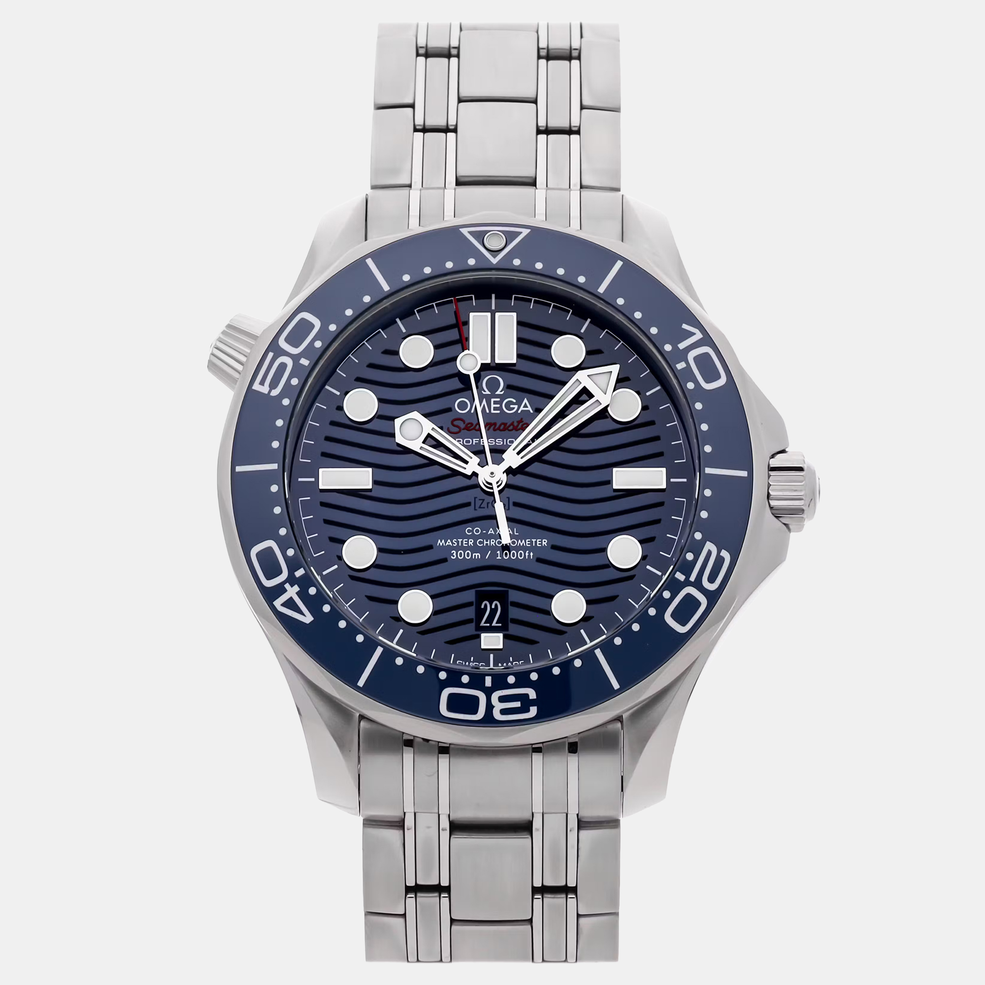 

Pre-Owned Omega Seamaster Diver 300M 210.30.42.20.03.001 Automatic Men's Watch 42 mm, Blue