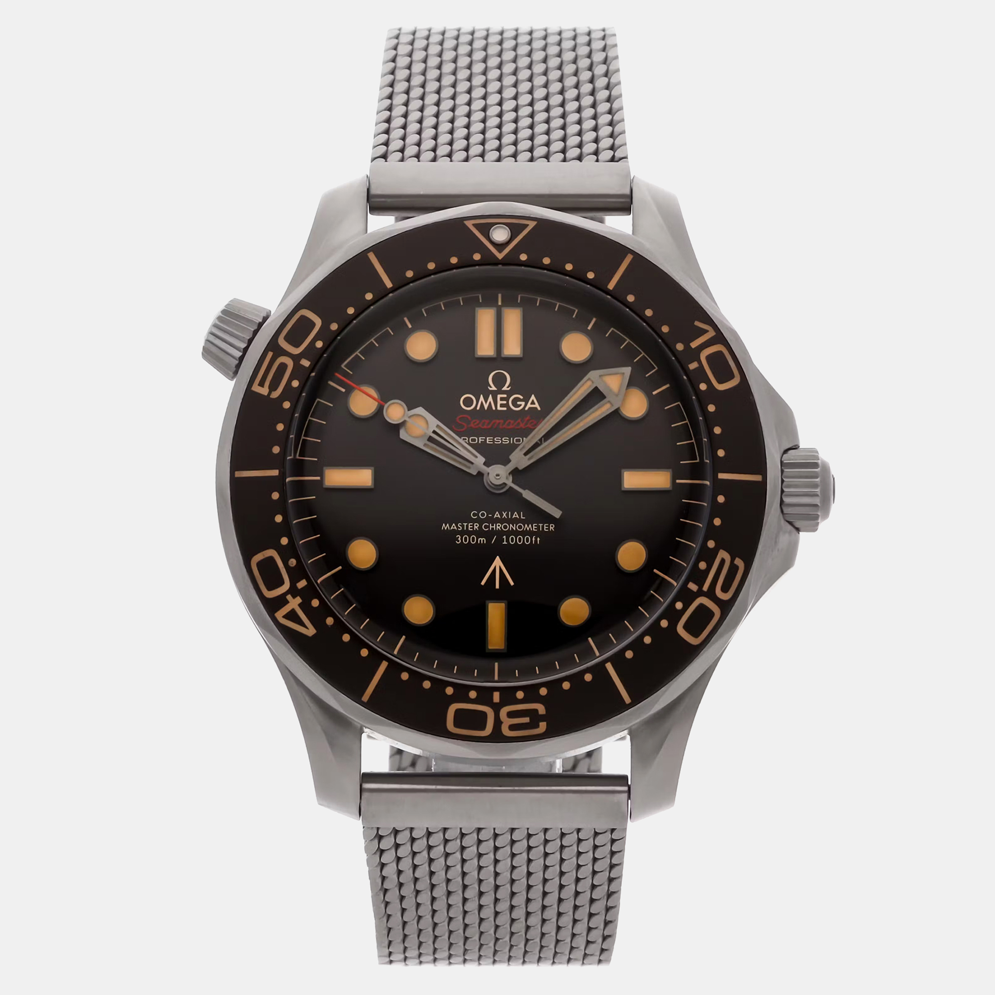 

Pre-Owned Omega Seamaster Diver 300m 007 Edition 210.90.42.20.01.001, Brown