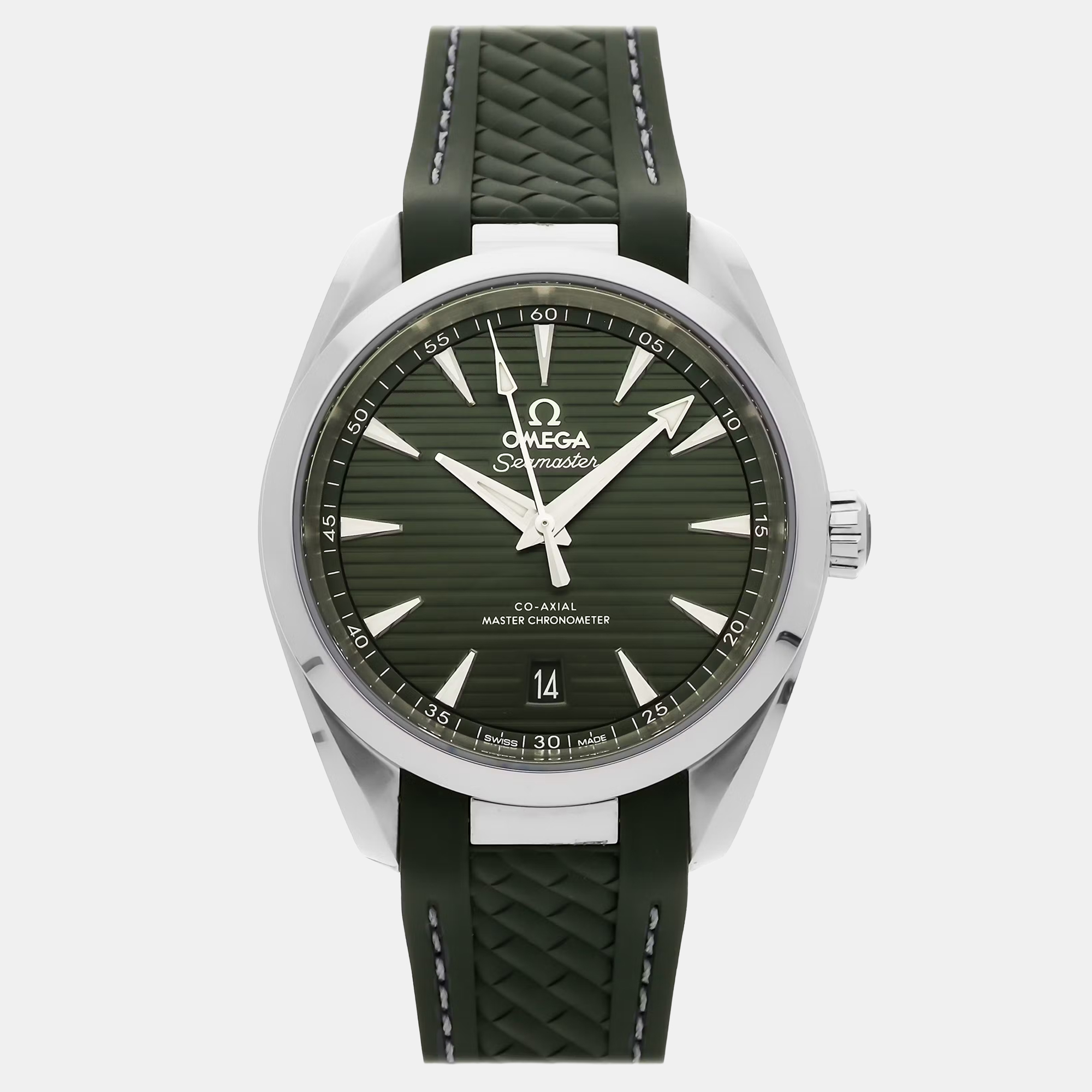 Pre-owned Omega Seamaster Aqua Terra 150m 220.12.38.20.10.001 In Green