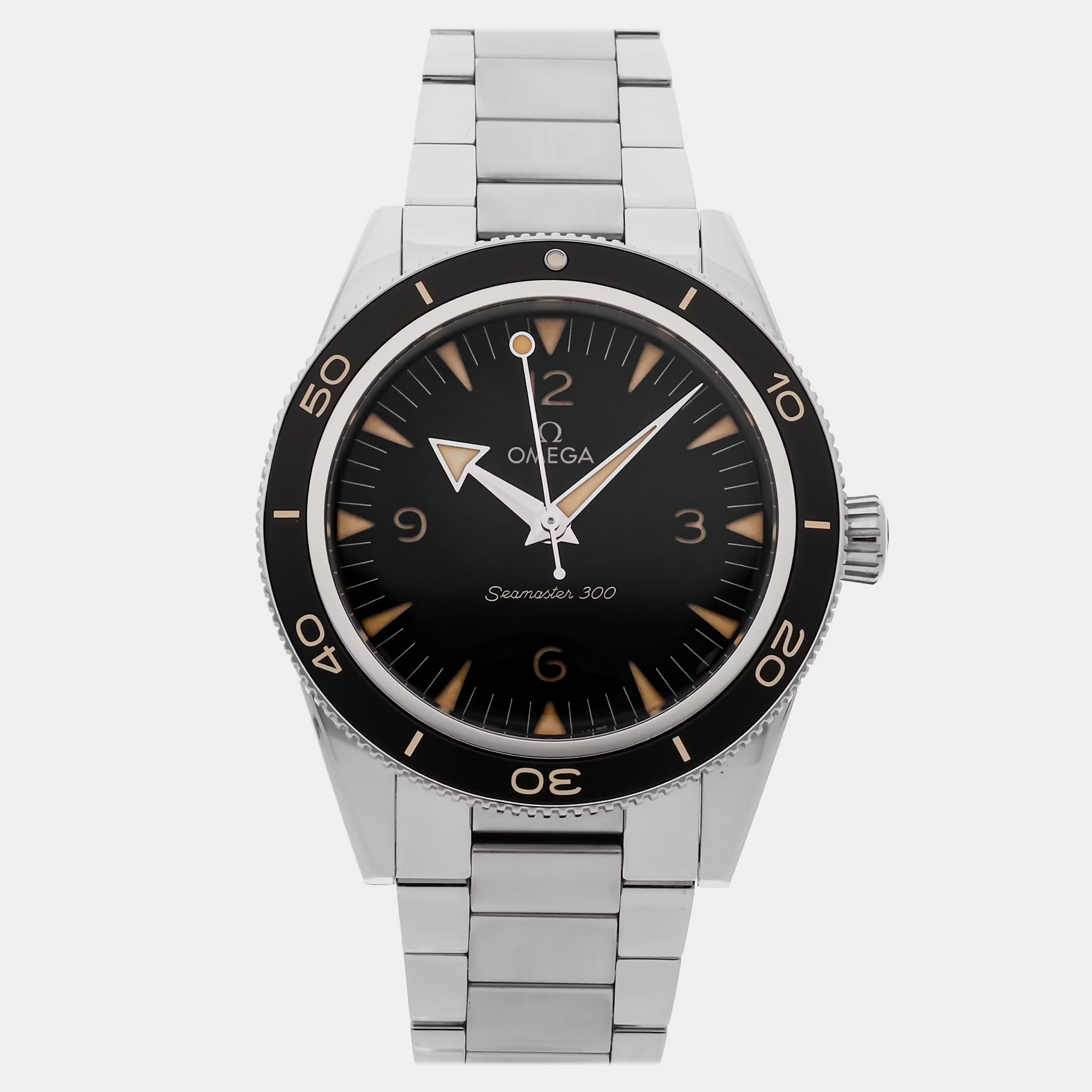 

Pre-Owned Omega Seamaster 300 234.30.41.21.01.001 Black Stainless Steel Men's wristwatch 41 mm